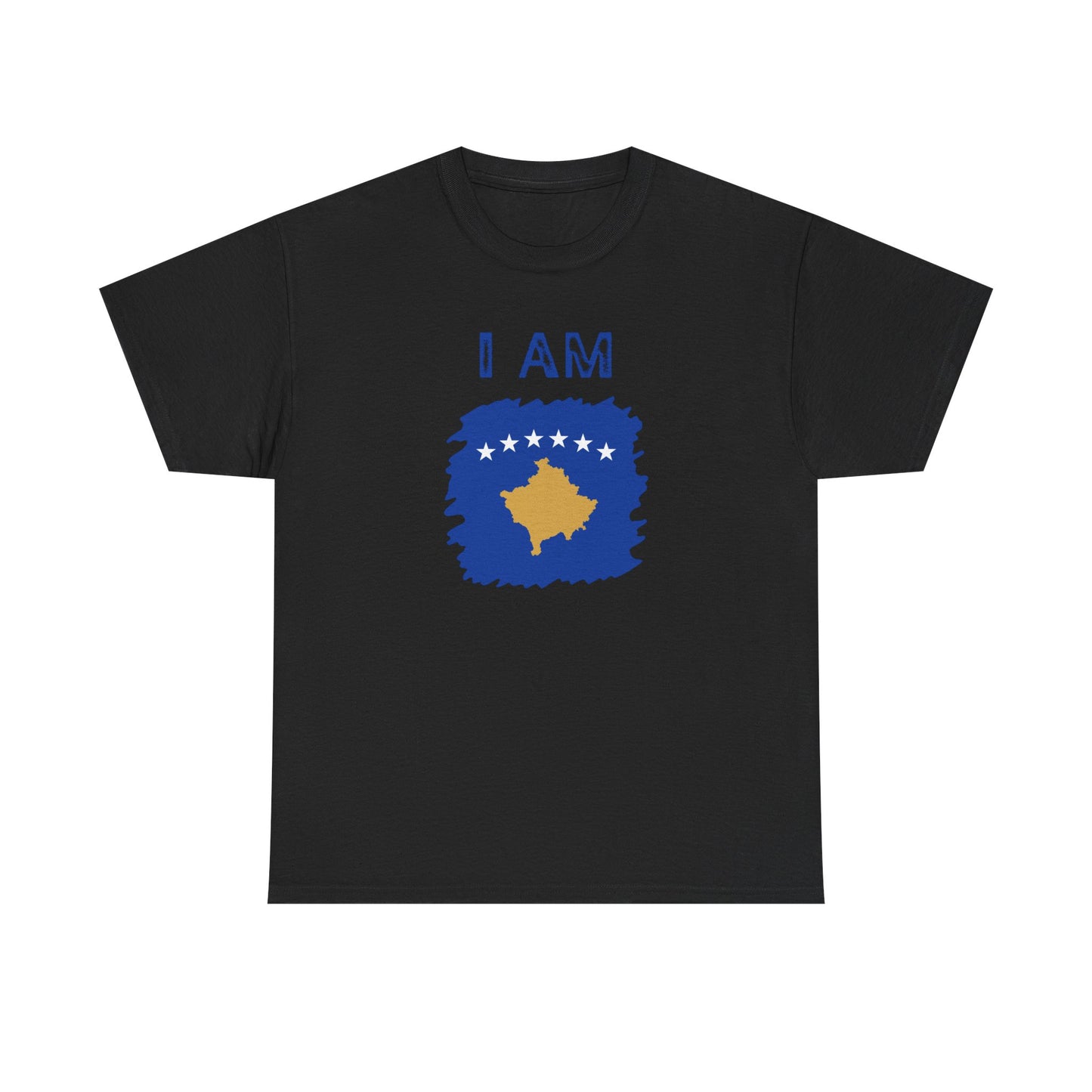 I AM Kosovo – Unisex Kosovo Flag & Map Pride T-Shirt | Bold National Identity Graphic Tee