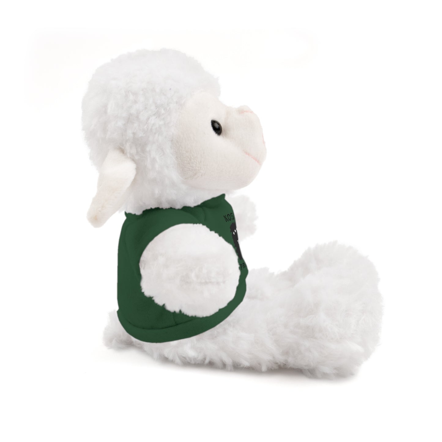 Kosovo Prince | 8" Plush Sheep with Personalized Tee – Soft & Gentle Gift for Boys & Toddlers