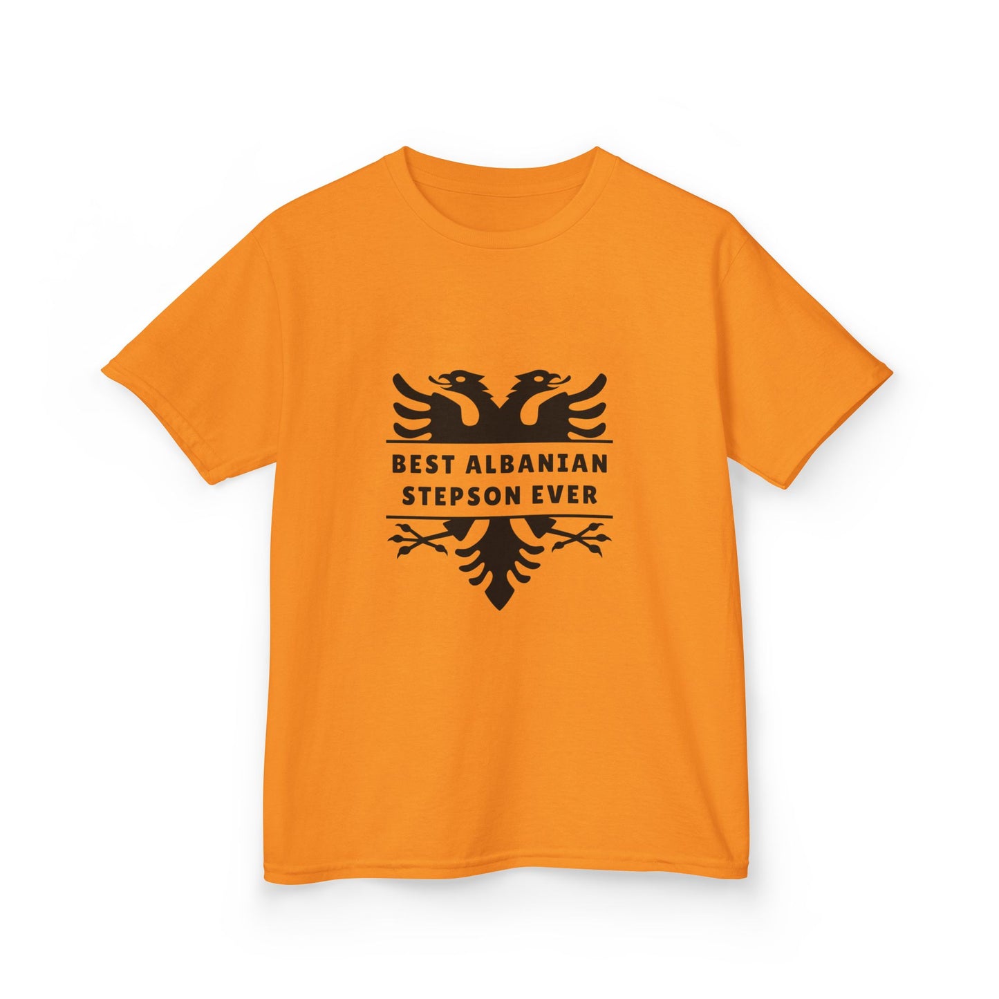 Best Albanian Stepson Ever – Kids/Youth Cotton T-Shirt Proud Heritage Tee | Gift from Stepparents | Family Bond & Cultural Pride Apparel