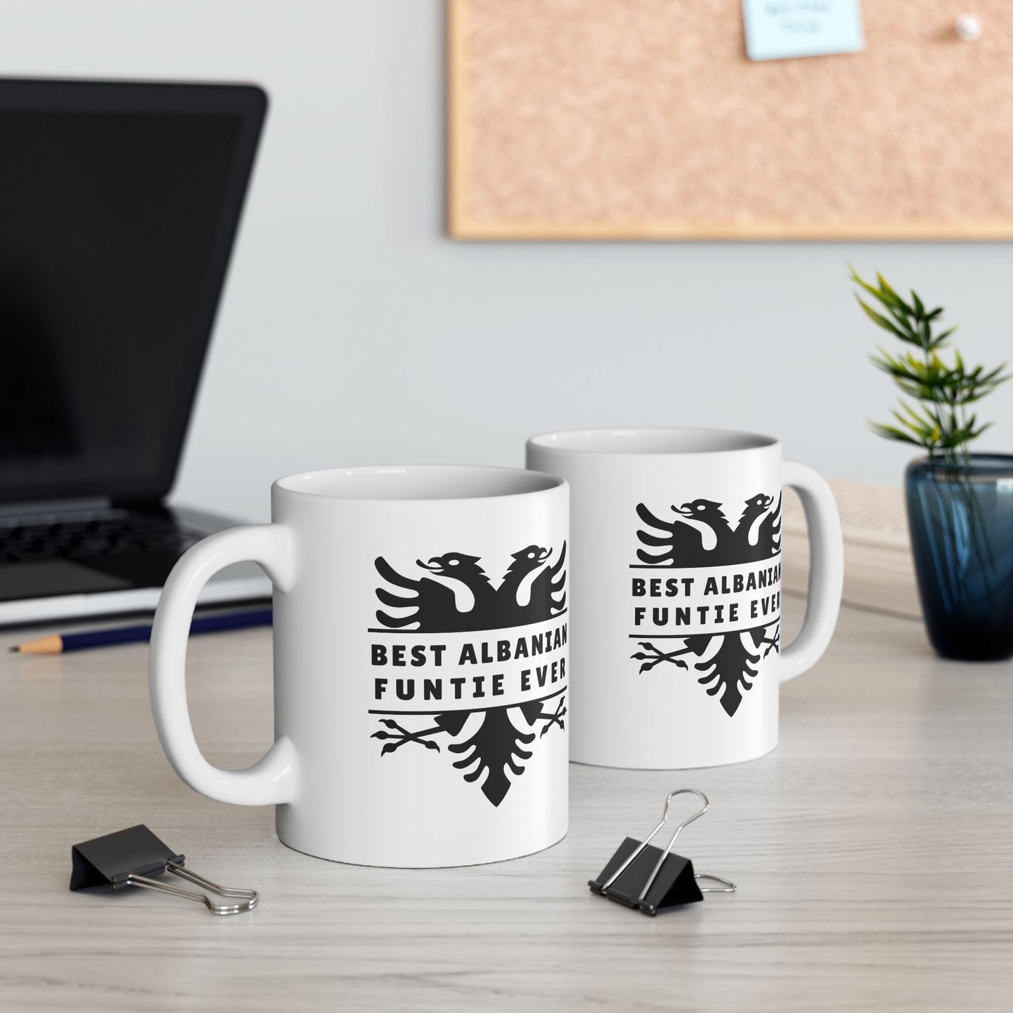 Best Albanian Funtie Ever – 11 oz White Ceramic Mug Fun Auntie Vibes | Bold Albanian Pride | Perfect Gift for the Ultimate Funtie