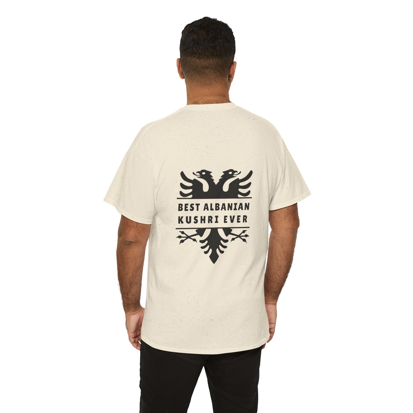 Best Albanian Kushri Ever – Heavy Cotton T-Shirt Cousin Connection | Heritage Pride | Fun Family Gift for Albanian Cousins