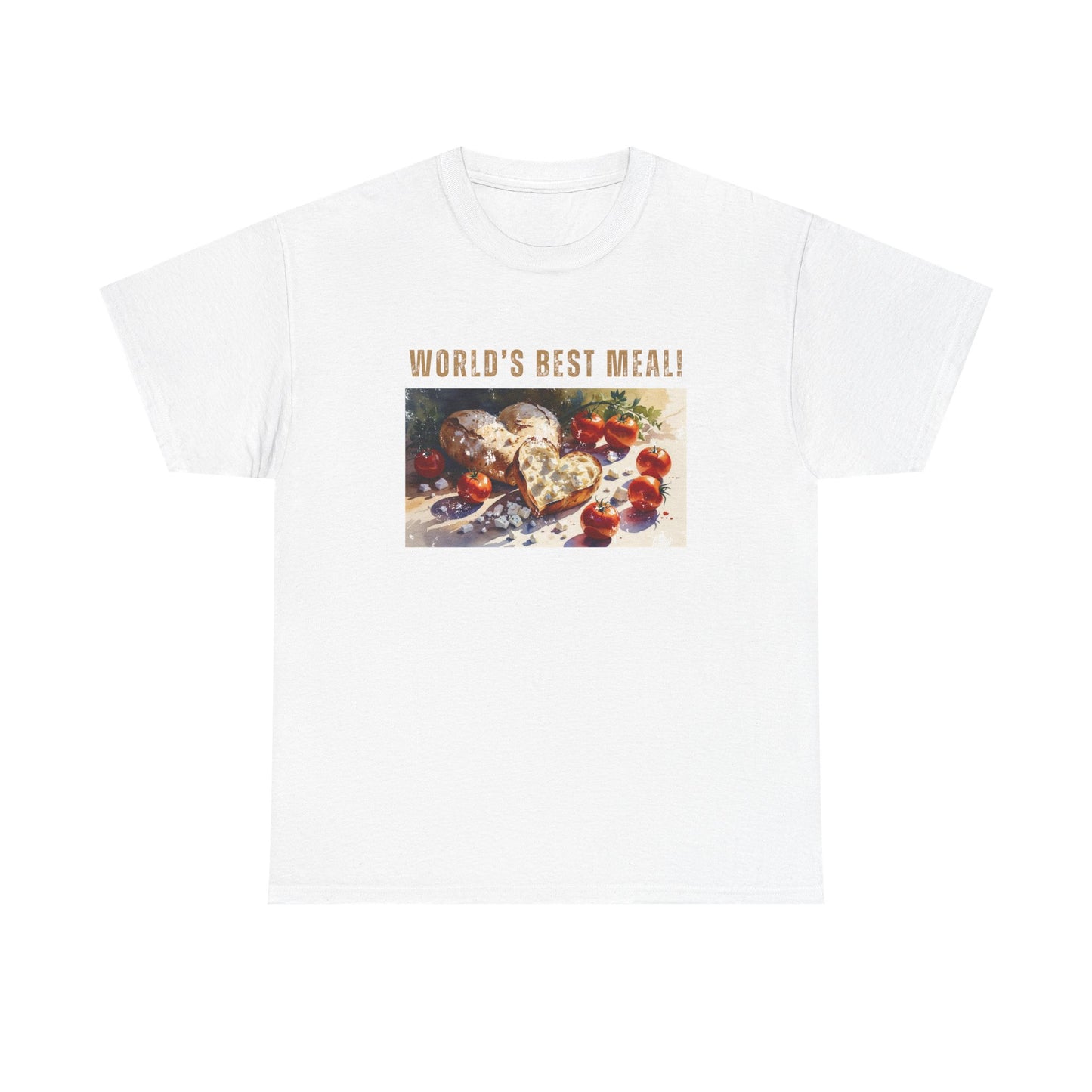 World’s Best Meal Tee – Unisex Heavy Cotton T-Shirt | Funny Foodie Shirt for Casual Wear, Cultural Pride & Holiday Gifting