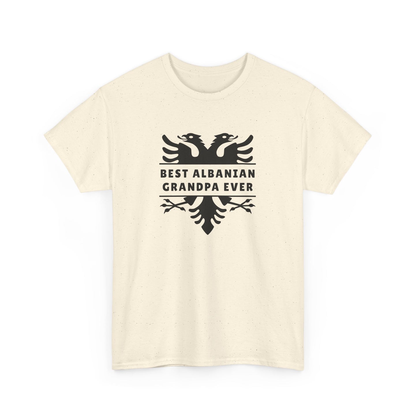 Best Albanian Grandpa Ever – Unisex Heavy Cotton T-Shirt Bold Heritage Tee | Proud Grandpa Gift | Albania Family Pride Apparel