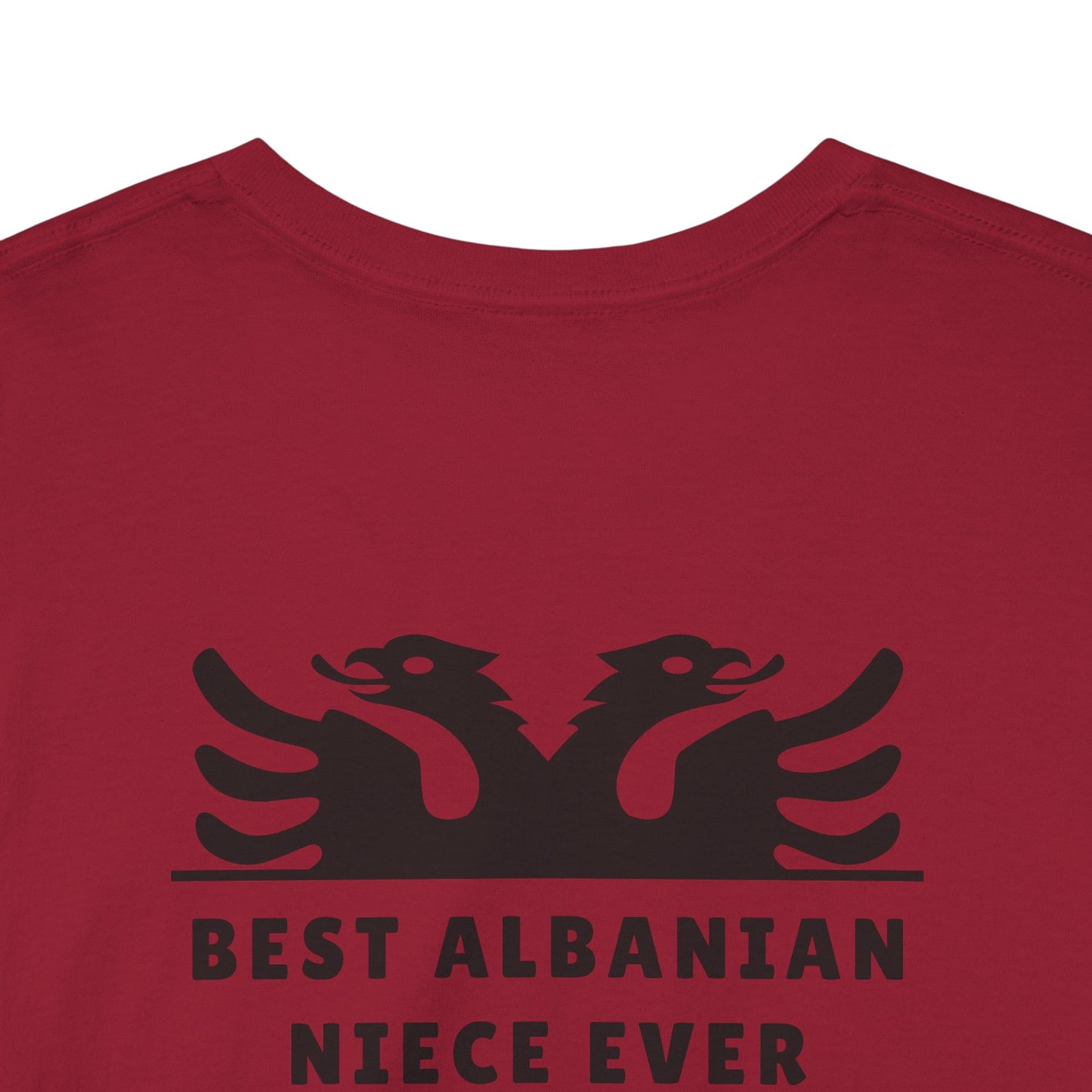 Best Albanian Niece Ever – Heavy Cotton T-Shirt Sweet, Strong & Proud | Cultural Family Gift | Everyday Comfort & Style