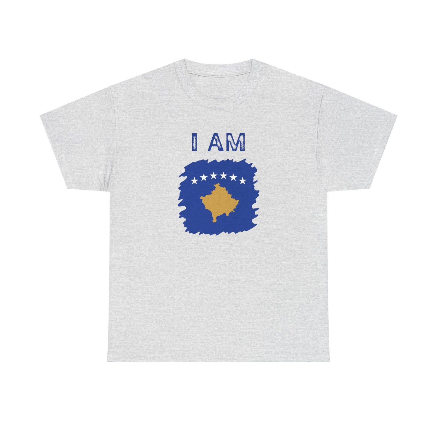 I AM Kosovo – Unisex Kosovo Flag & Map Pride T-Shirt | Bold National Identity Graphic Tee