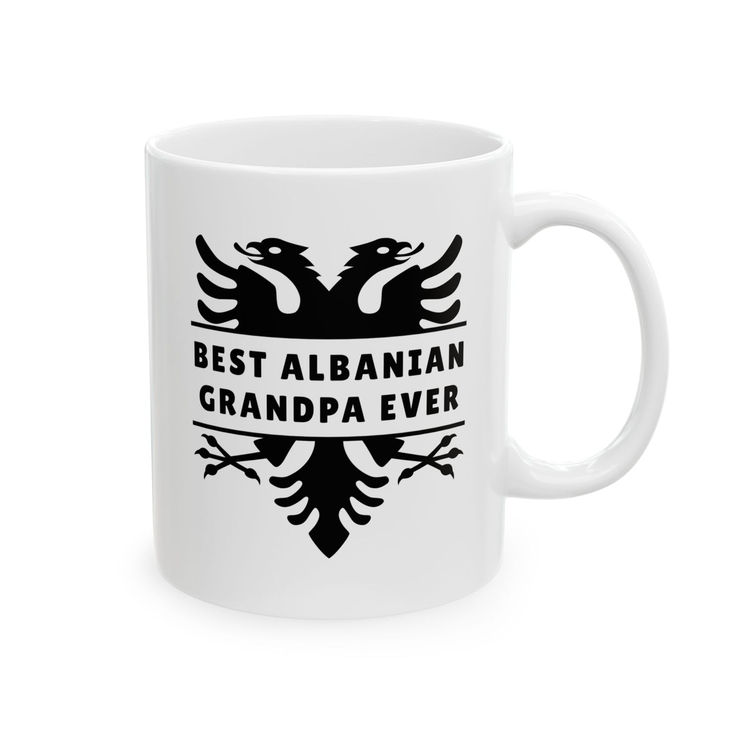 Best Albanian Grandpa Ever – 11 oz White Ceramic Mug Classic Comfort | Cultural Pride | A Daily Reminder of His Legacy