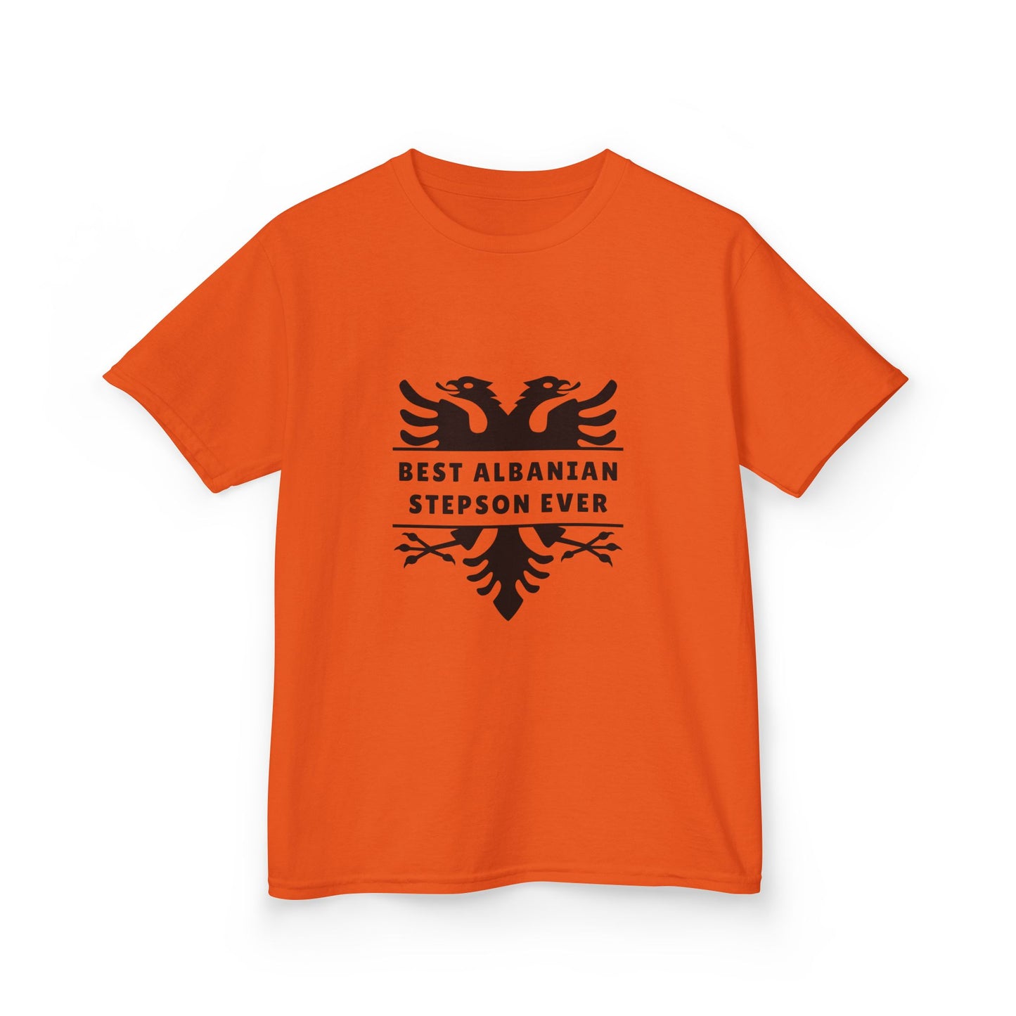 Best Albanian Stepson Ever – Kids/Youth Cotton T-Shirt Proud Heritage Tee | Gift from Stepparents | Family Bond & Cultural Pride Apparel