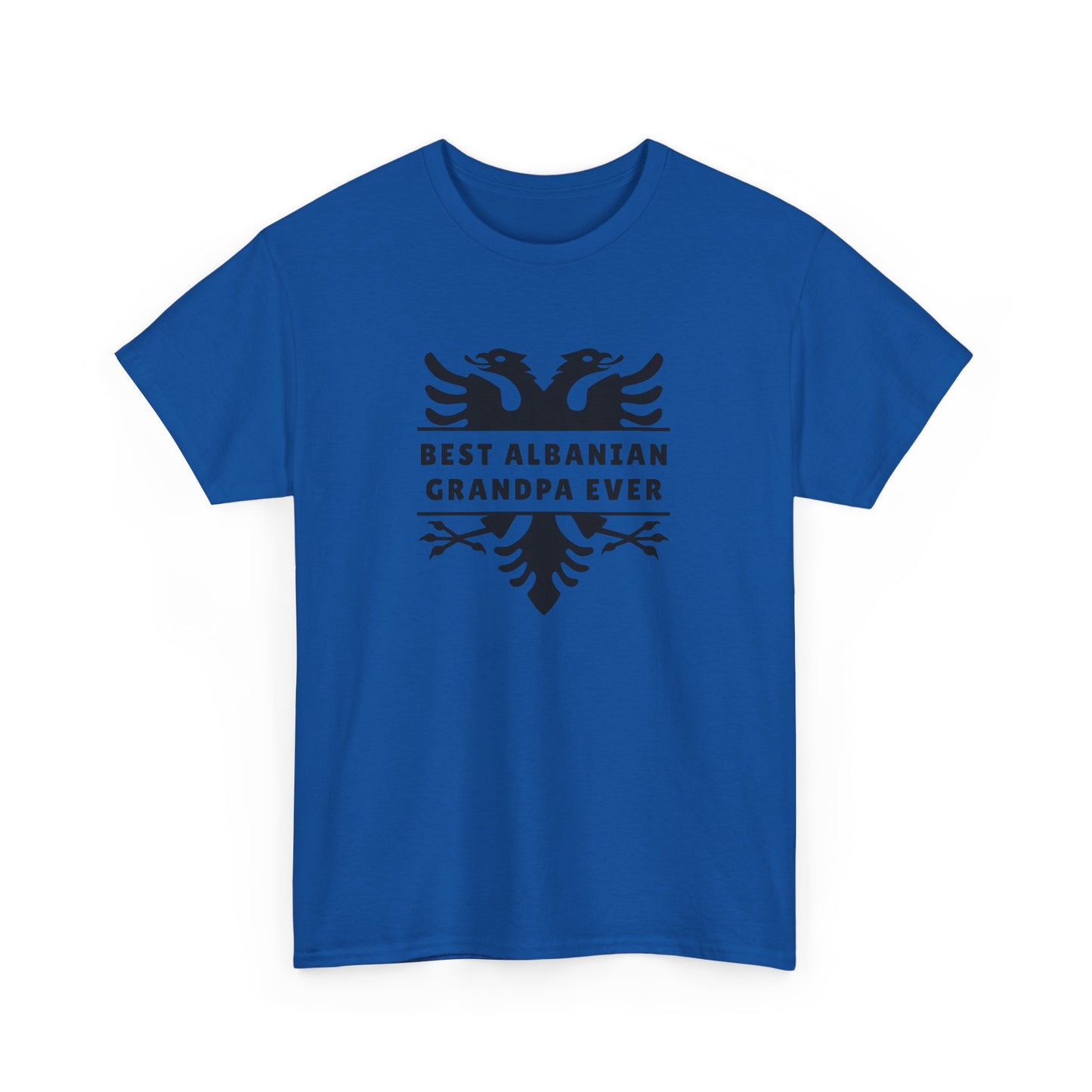 Best Albanian Grandpa Ever – Unisex Heavy Cotton T-Shirt Bold Heritage Tee | Proud Grandpa Gift | Albania Family Pride Apparel