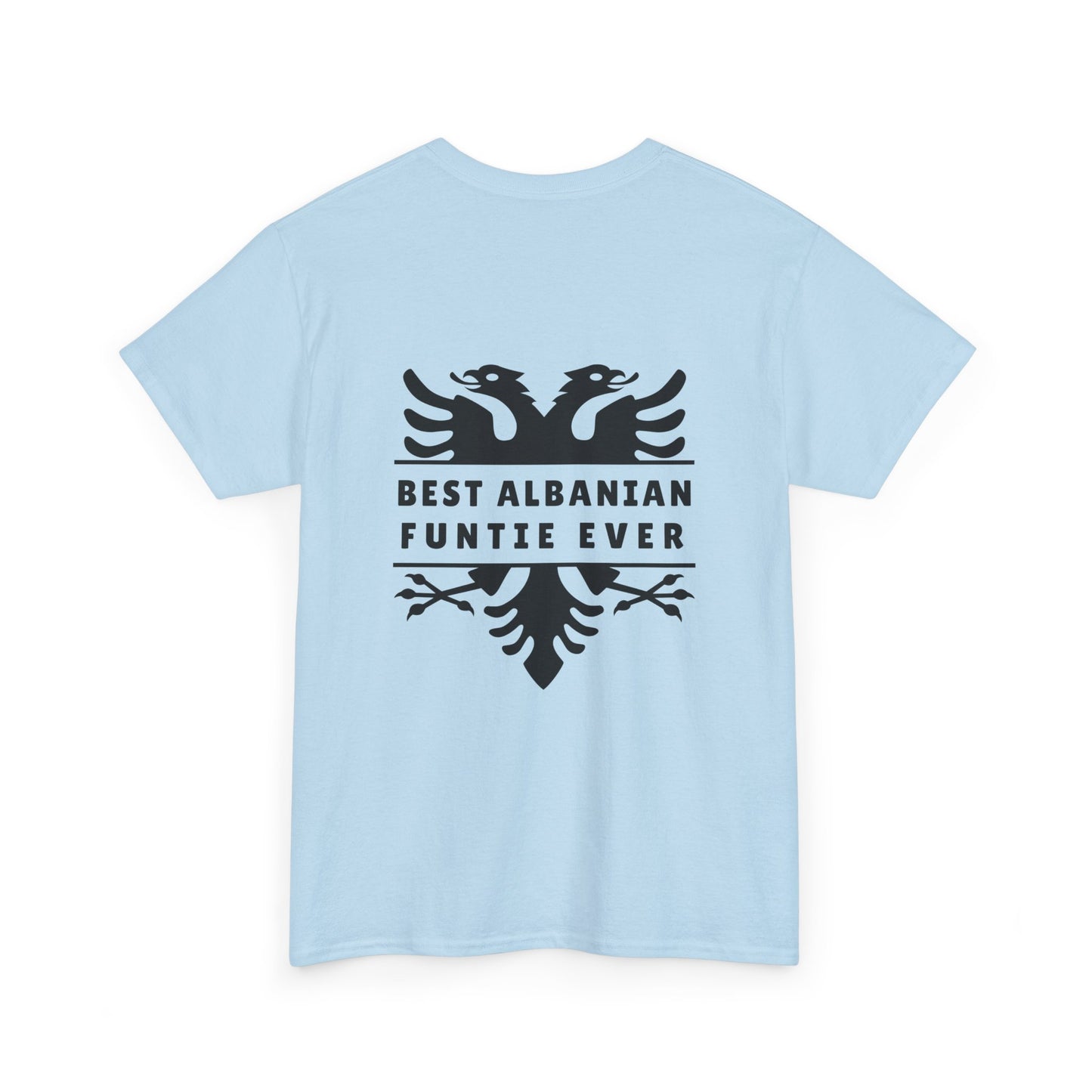 Best Albanian Funtie Ever – Unisex Heavy Cotton T-Shirt Fun Auntie Vibes | Bold Albanian Pride | Perfect Gift for the Coolest Funtie