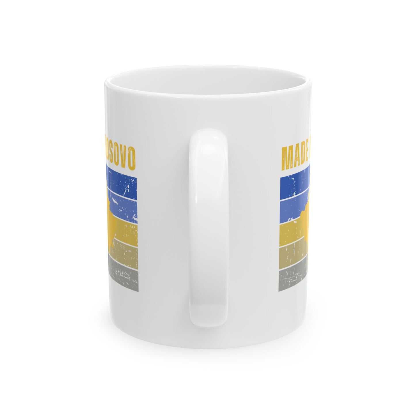 Made in Kosovo – Ceramic Mug (11 oz) Patriotic Coffee Cup | Kosovo Flag-Inspired Gift | Daily Reminder of Home