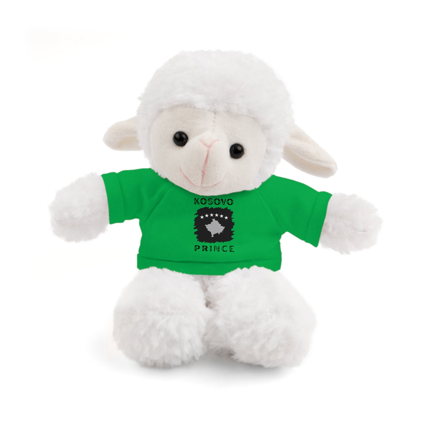 Kosovo Prince | 8" Plush Sheep with Personalized Tee – Soft & Gentle Gift for Boys & Toddlers