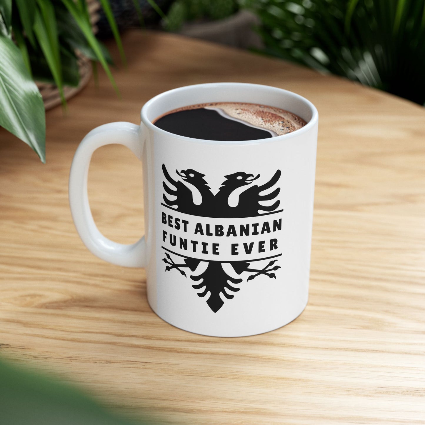 Best Albanian Funtie Ever – 11 oz White Ceramic Mug Fun Auntie Vibes | Bold Albanian Pride | Perfect Gift for the Ultimate Funtie