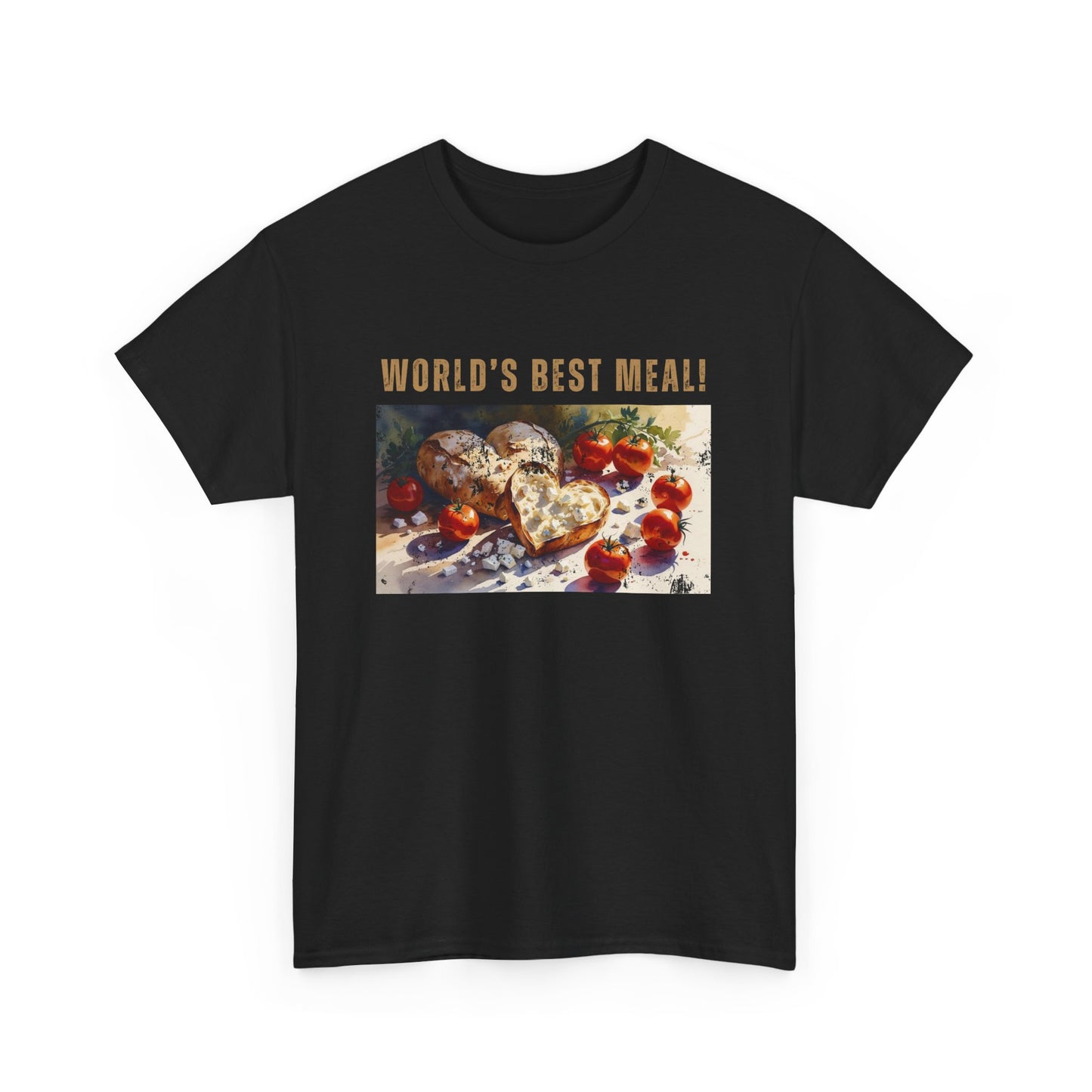 World’s Best Meal Tee – Unisex Heavy Cotton T-Shirt | Funny Foodie Shirt for Casual Wear, Cultural Pride & Holiday Gifting