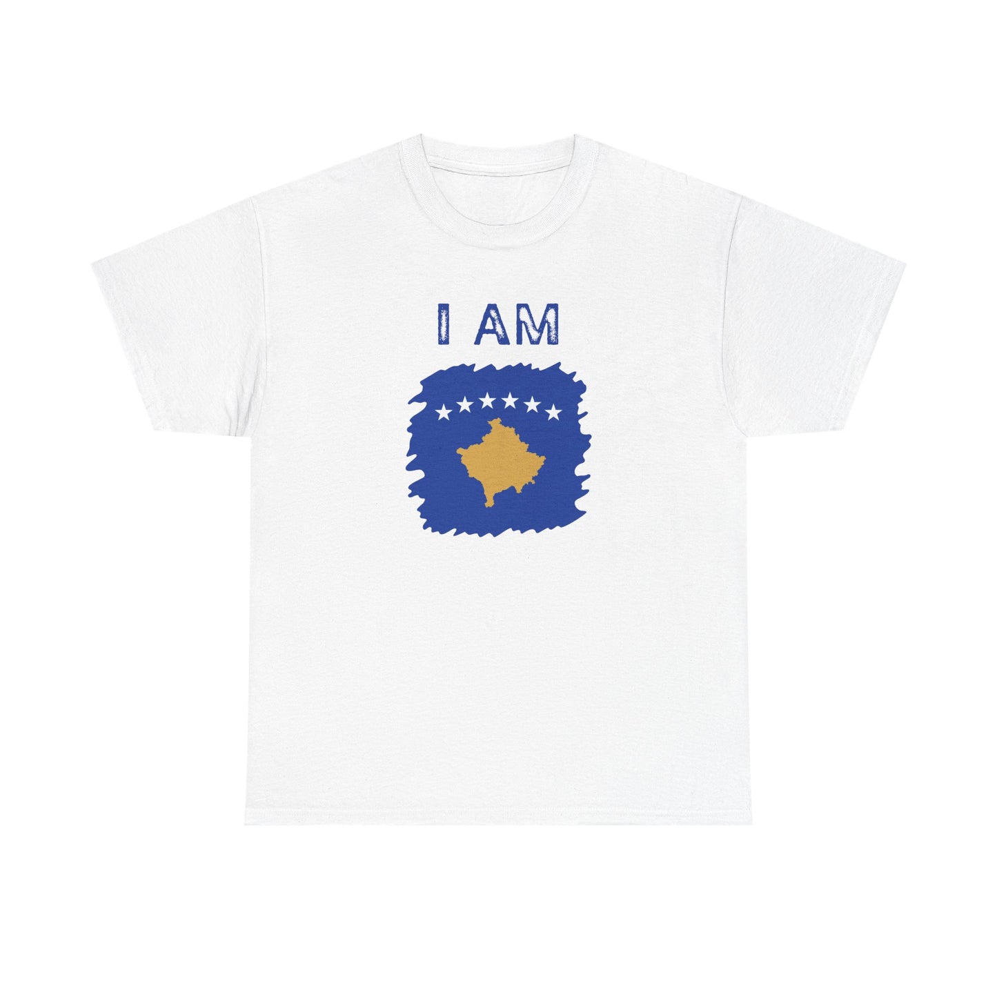I AM Kosovo – Unisex Kosovo Flag & Map Pride T-Shirt | Bold National Identity Graphic Tee