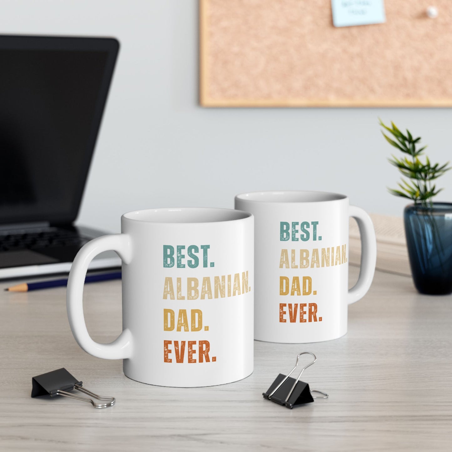 Best Albanian Dad Ever – Ceramic Mug (11oz) | Perfect Gift for Father’s Day, Coffee & Tea Lovers, and Everyday Pride