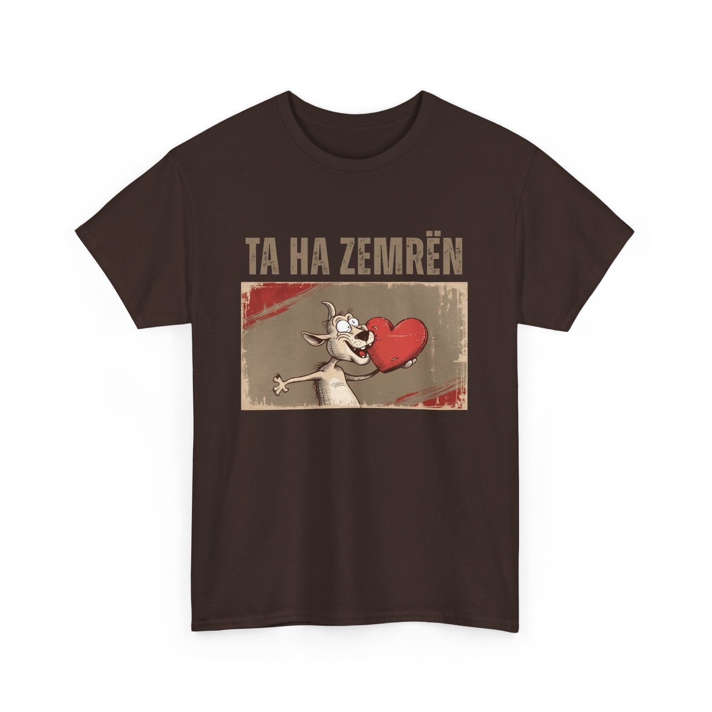 Ta Ha Zemrën – Unisex Funny Graphic Tee | Albanian Humor Shirt for Love, Laughs & Everyday Flirtation