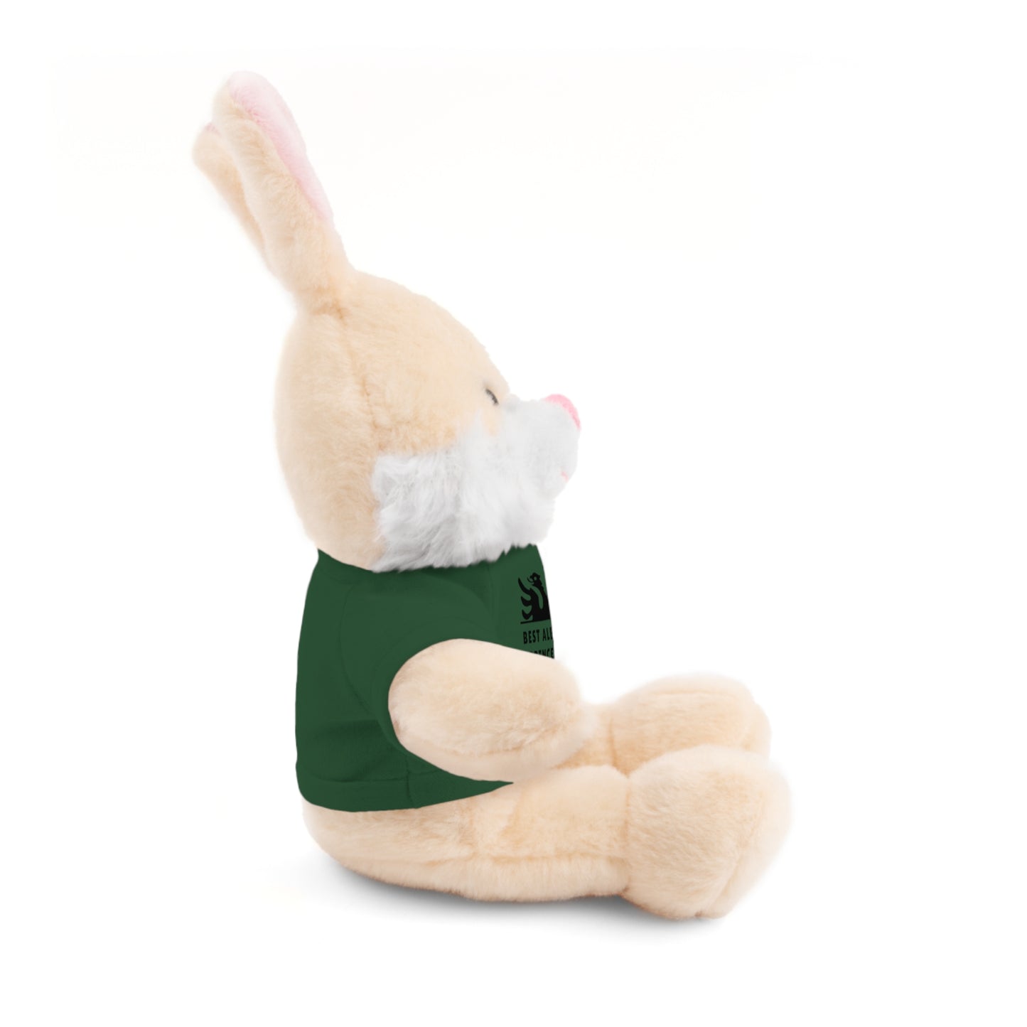 Best Albanian Prince Ever | Personalized 8" Plush Bunny | Multi-Color Custom Tee | Cute Gift for Kids