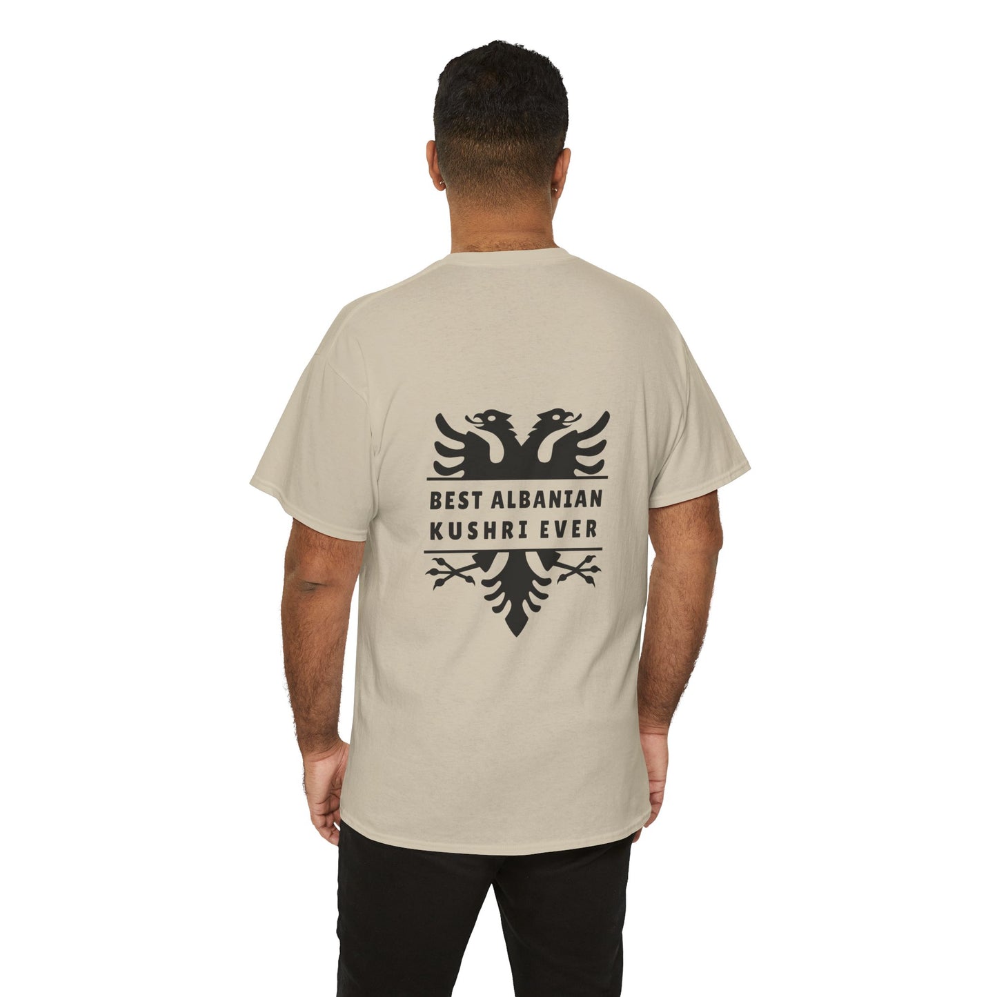Best Albanian Kushri Ever – Heavy Cotton T-Shirt Cousin Connection | Heritage Pride | Fun Family Gift for Albanian Cousins