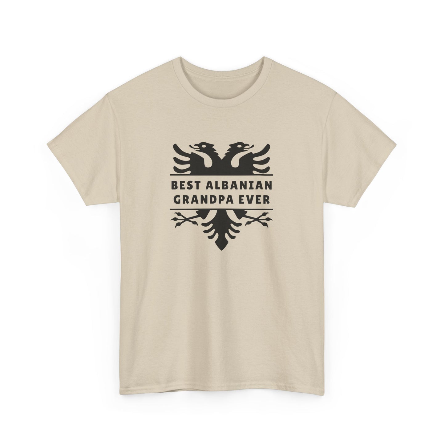 Best Albanian Grandpa Ever – Unisex Heavy Cotton T-Shirt Bold Heritage Tee | Proud Grandpa Gift | Albania Family Pride Apparel