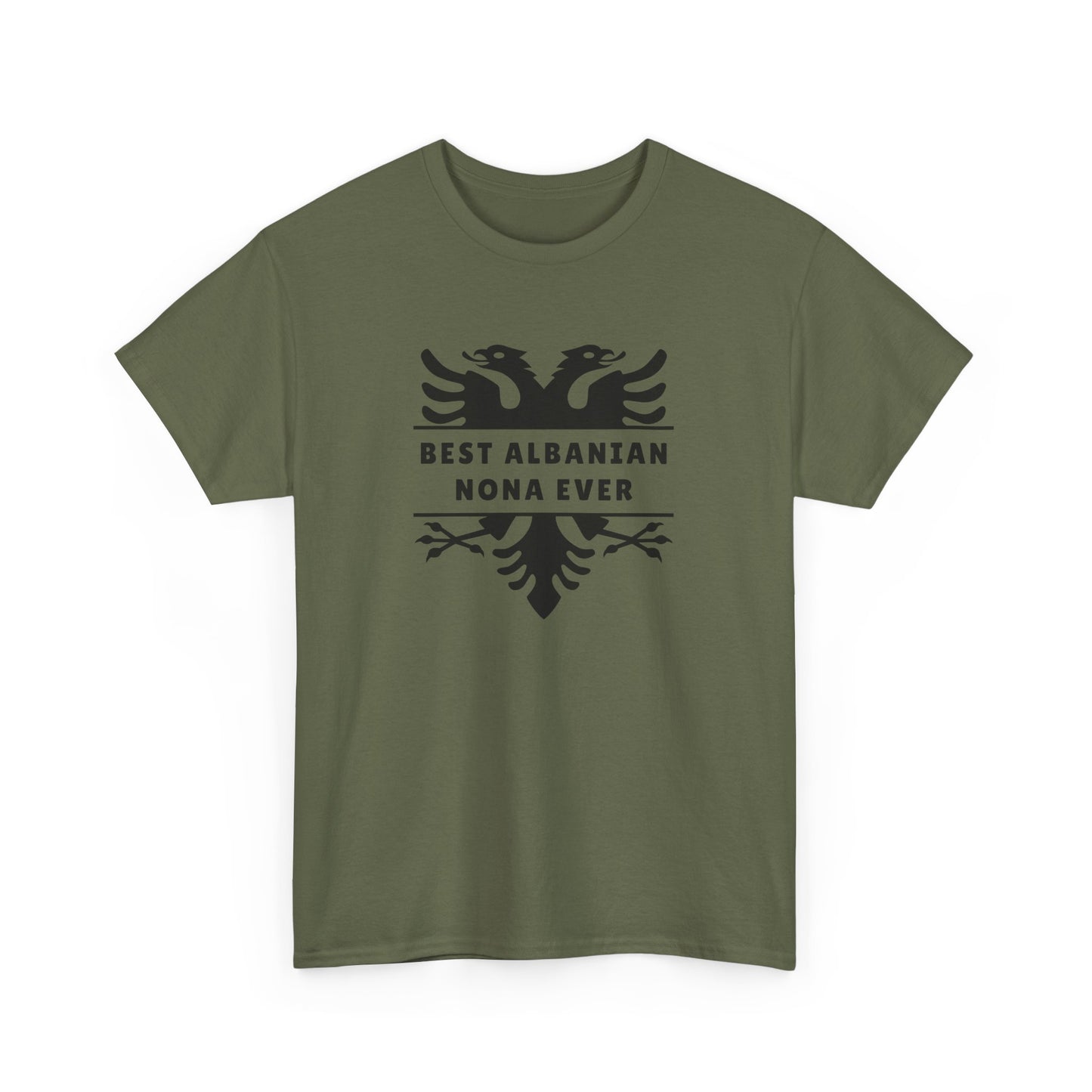 Best Albanian Nona Ever – Heavy Cotton T-Shirt Respect, Love & Legacy | Cultural Family Pride | Everyday Comfort with Meaning