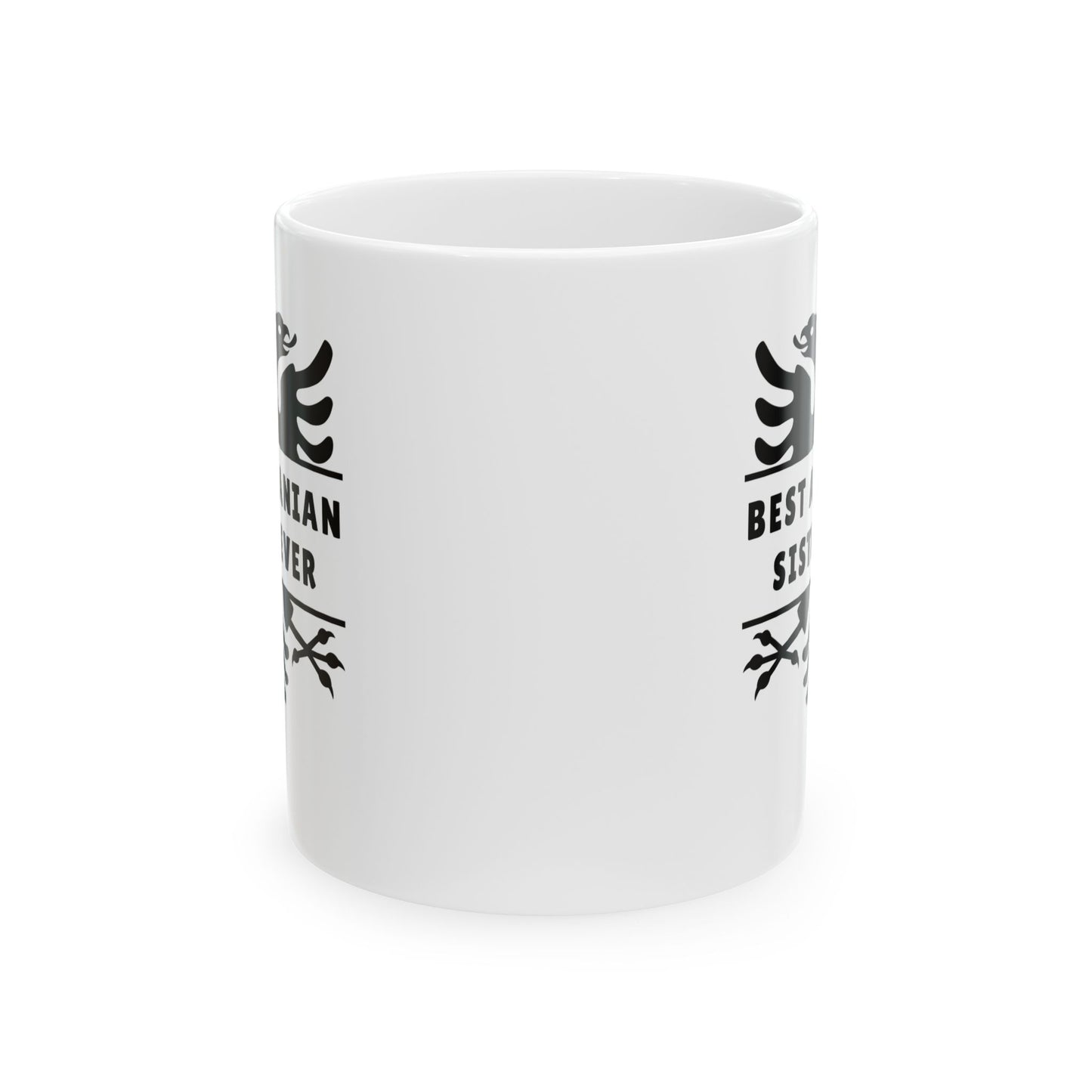 Best Albanian Sister Ever – 11 oz White Ceramic Mug Celebrate Sisterhood | Albanian Pride | Perfect for Every Sip