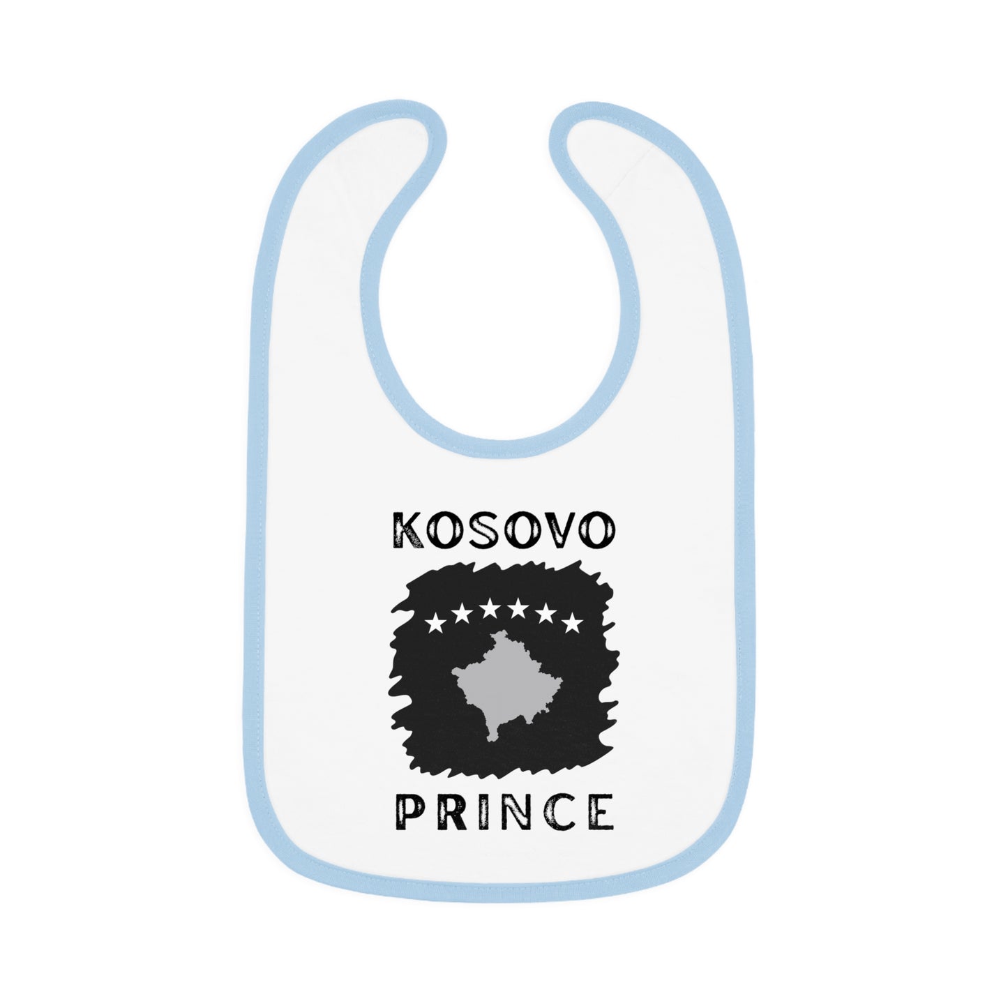 Kosovo Prince Baby Bib | Soft Jersey Bib for Baby Boys – Stylish & Unique Baby Shower Gift