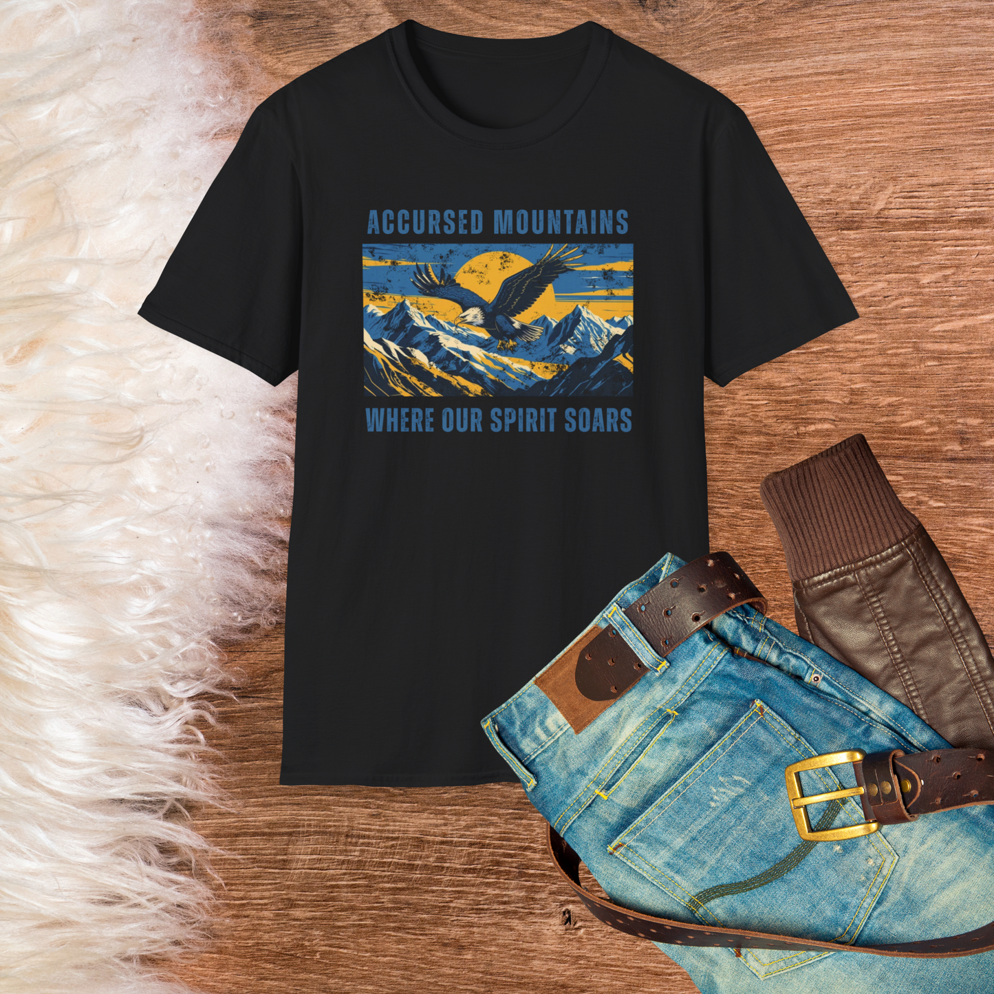 Accursed Mountains – Where Our Spirit Soars | Mountain Spirit Unisex T-Shirt