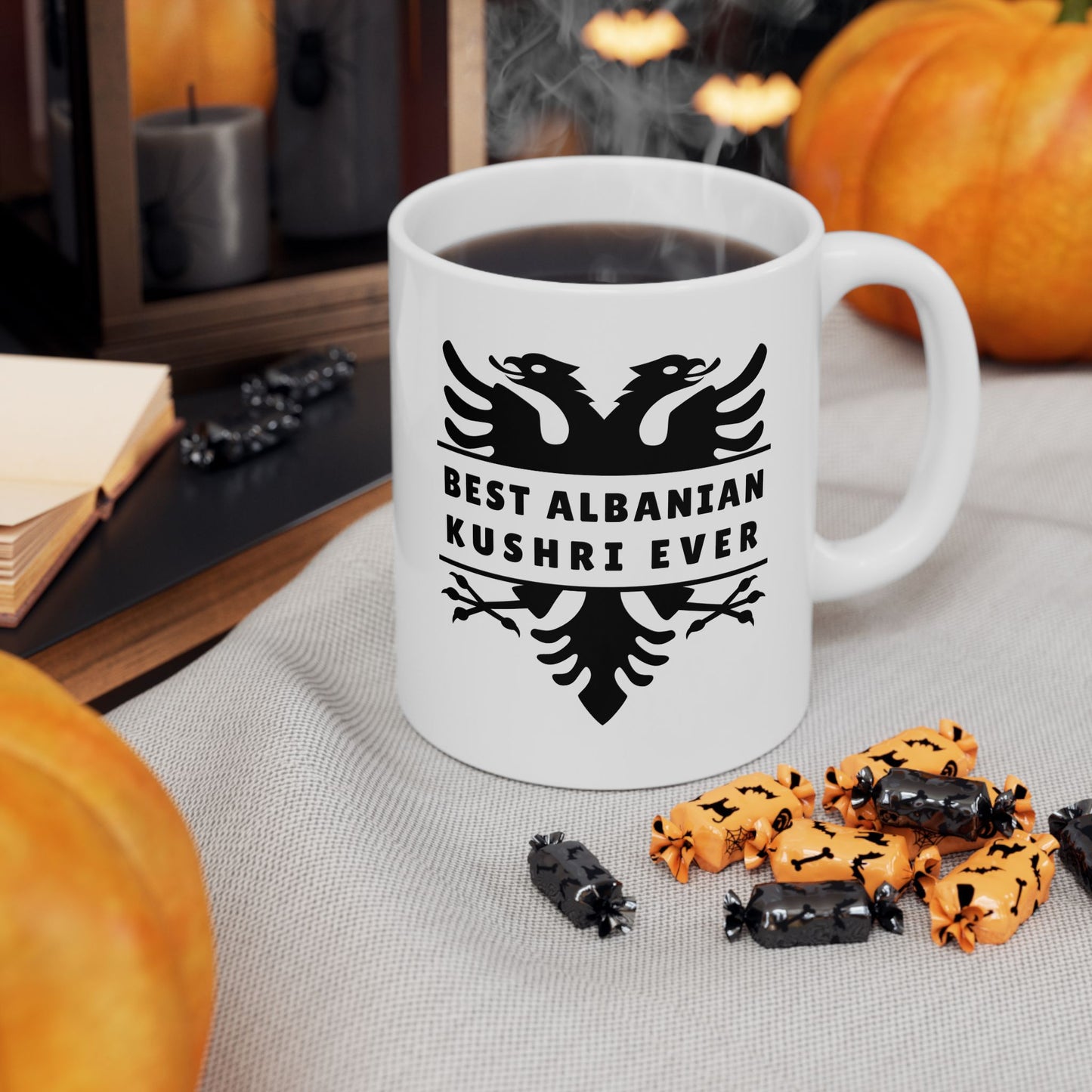 Best Albanian Kushri Ever – 11 oz White Ceramic Mug Family Vibes | Cousin Love | Bold Albanian Pride in Every Sip