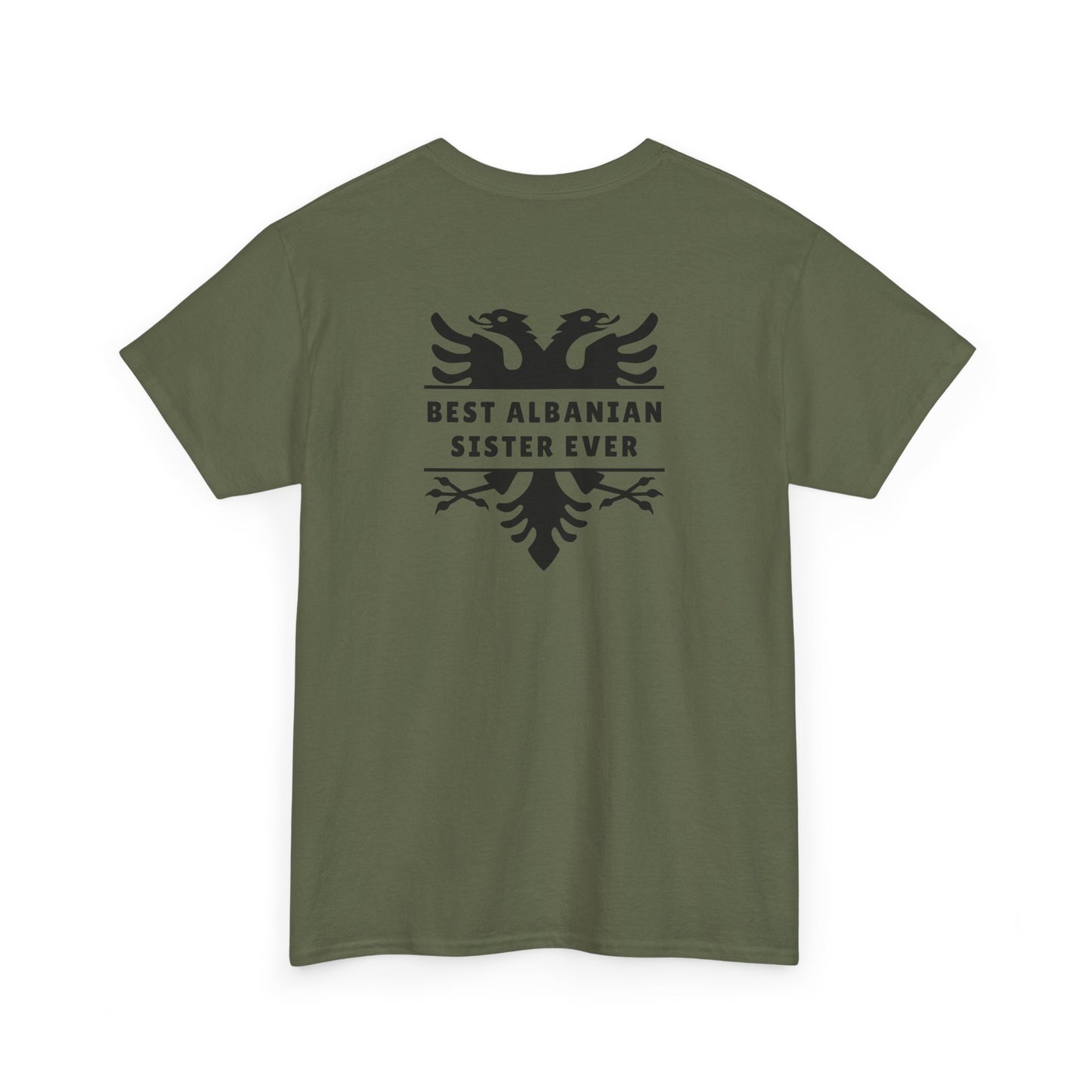Best Albanian Sister Ever – Heavy Cotton T-Shirt Bold Sisterhood | Family Love | Albanian Pride in Every Thread