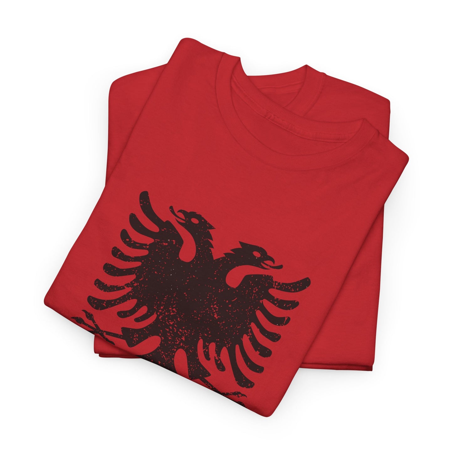 Distressed Albanian Eagle Tee – Unisex Graphic T-Shirt | Bold Heritage Wear for Everyday Pride, Travel & Celebration