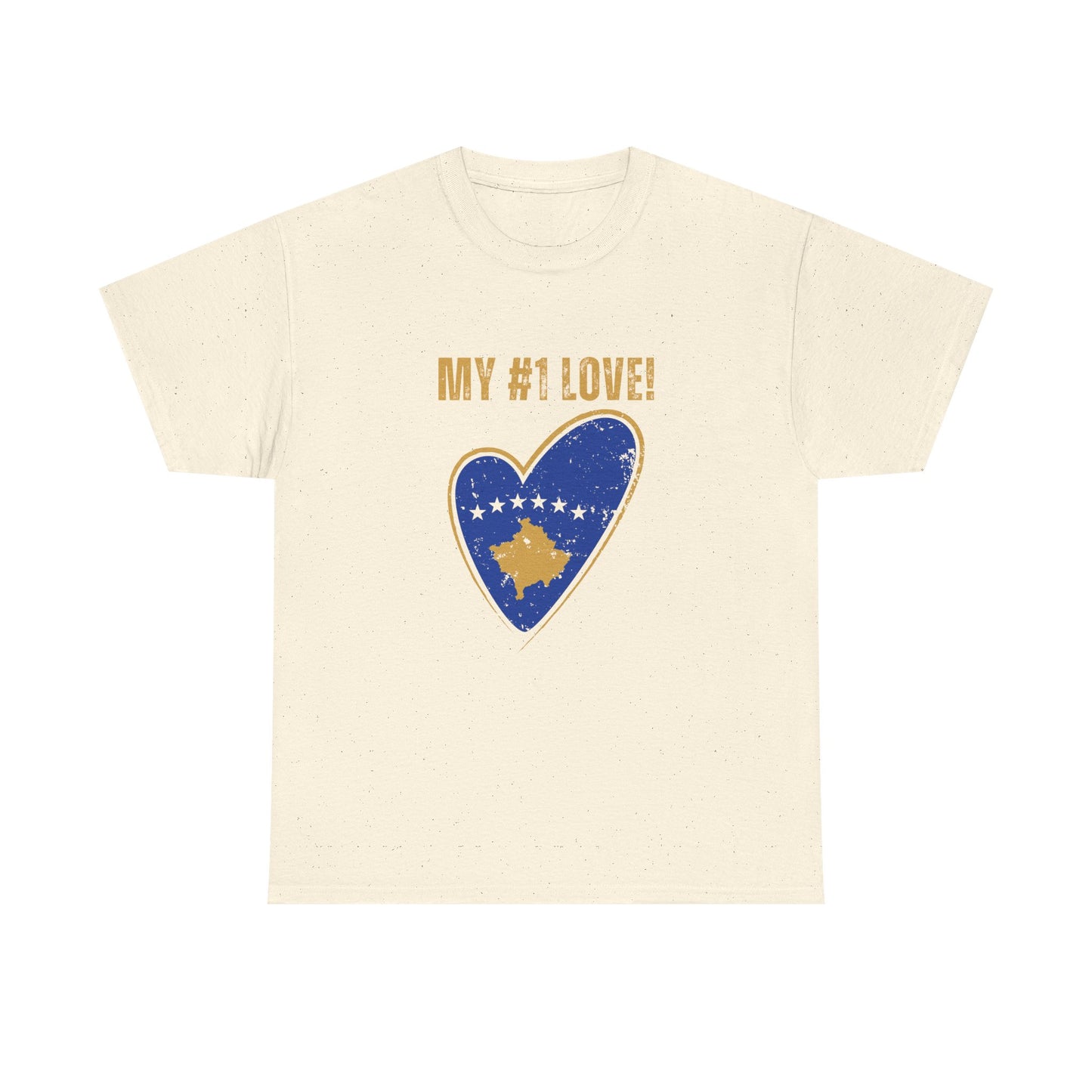 My #1 Love Kosovo Map Heart T-Shirt – Show Your Kosovar & Albanian Pride