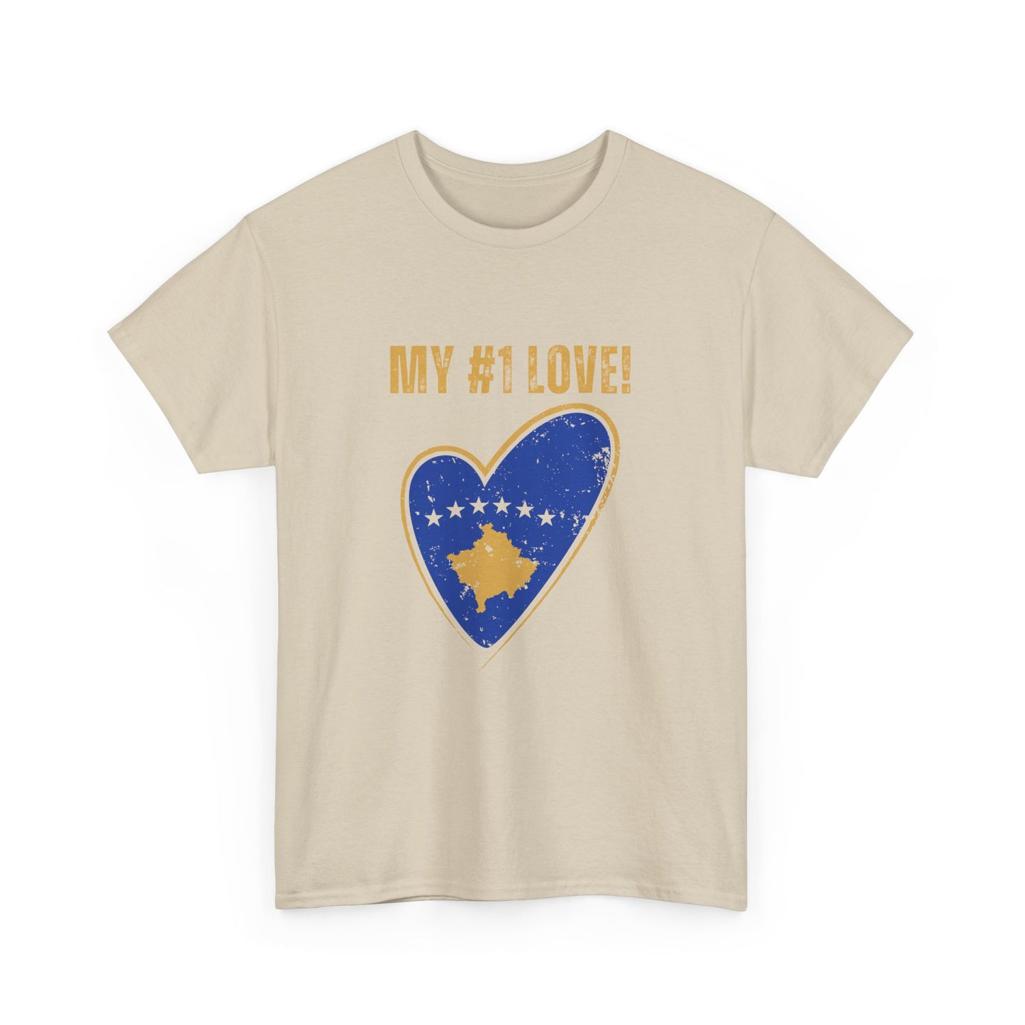 My #1 Love Kosovo Map Heart T-Shirt – Show Your Kosovar & Albanian Pride