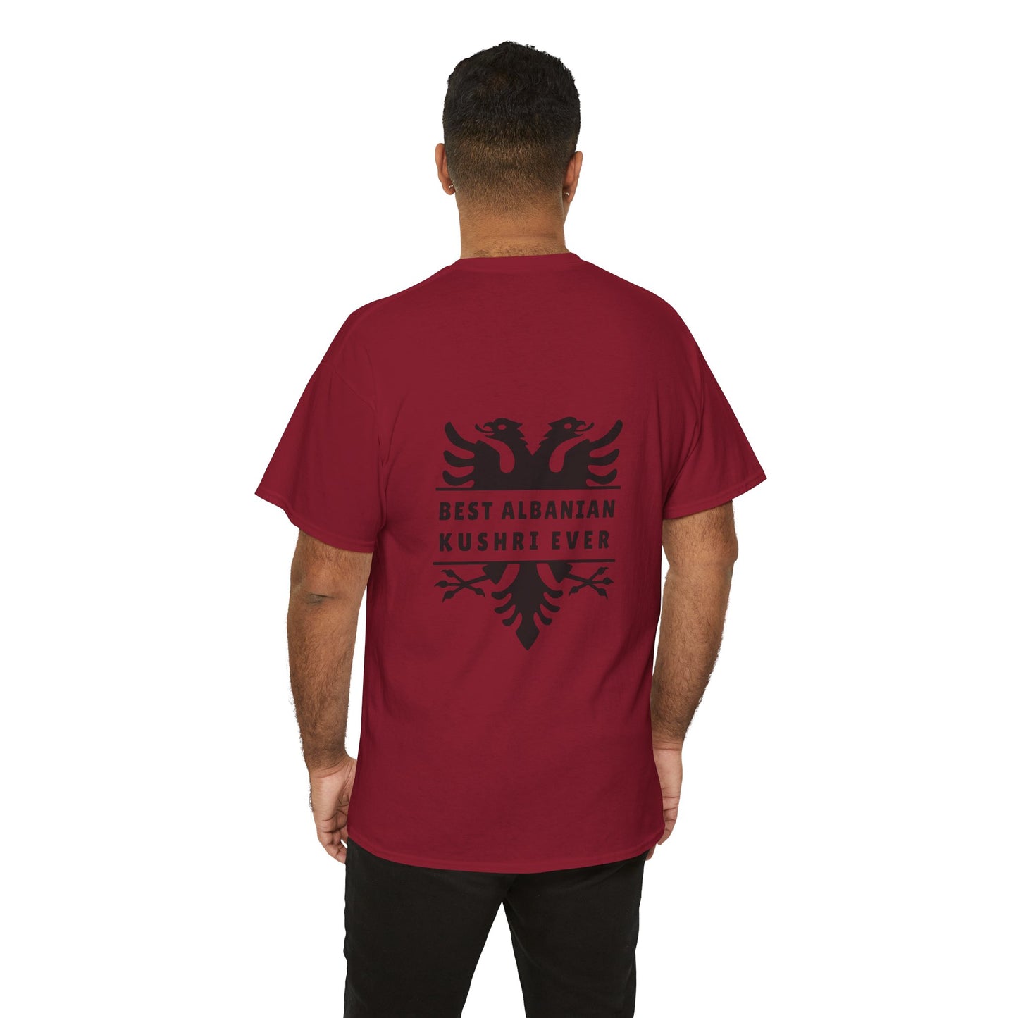 Best Albanian Kushri Ever – Heavy Cotton T-Shirt Cousin Connection | Heritage Pride | Fun Family Gift for Albanian Cousins