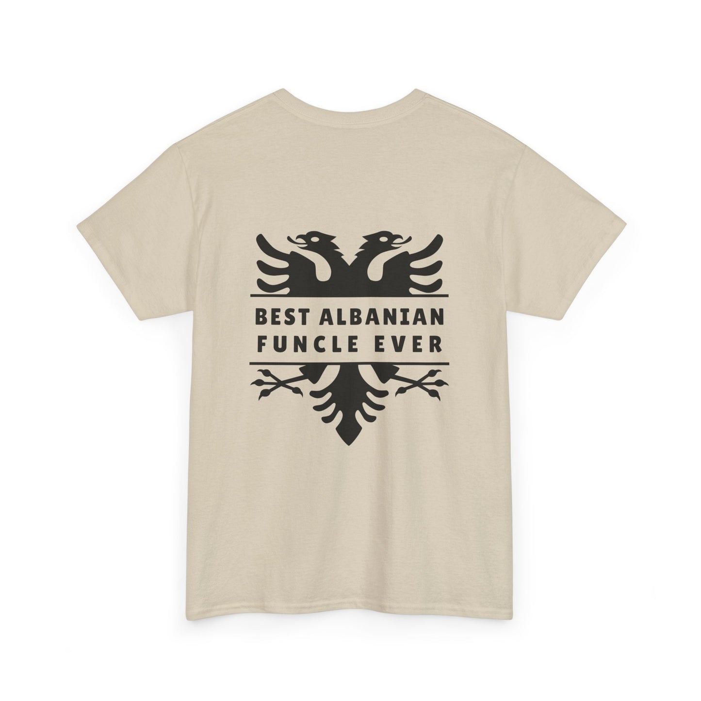 Best Albanian Funcle Ever – Unisex Heavy Cotton T-Shirt Fun Uncle Vibes | Bold Albanian Pride | Perfect Gift for the Coolest Funcle
