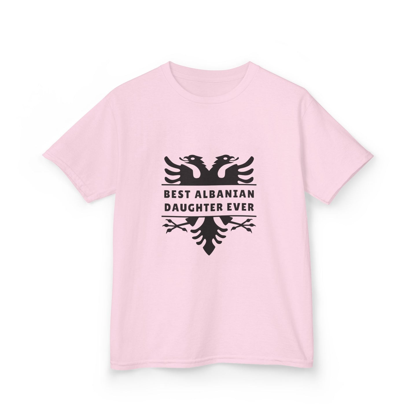 Best Albanian Daughter Ever – Kids Heavy Cotton™ T-Shirt Youth Heritage Apparel | Cultural Pride Tee | Perfect for Birthdays