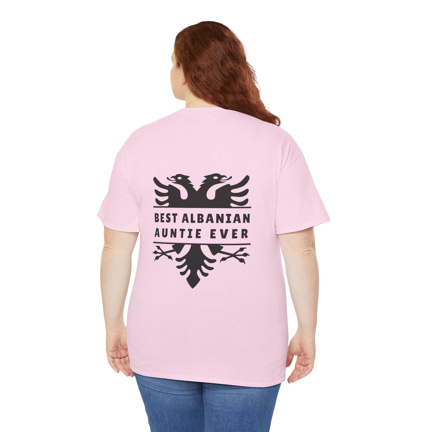Best Albanian Auntie Ever – Unisex Heavy Cotton T-Shirt Gifts for Aunties | Family Reunion Favorite | Bold Albanian Pride Apparel