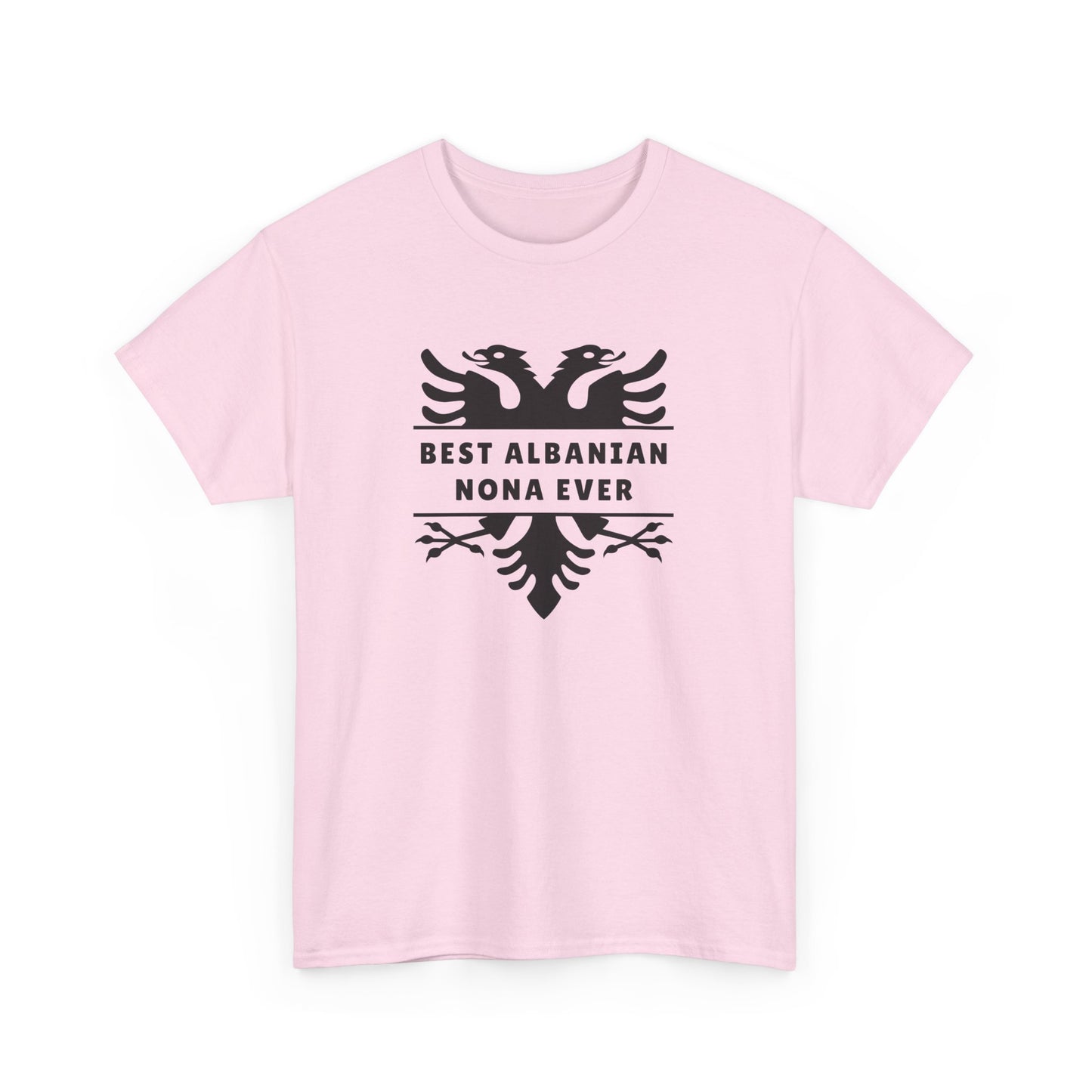Best Albanian Nona Ever – Heavy Cotton T-Shirt Respect, Love & Legacy | Cultural Family Pride | Everyday Comfort with Meaning