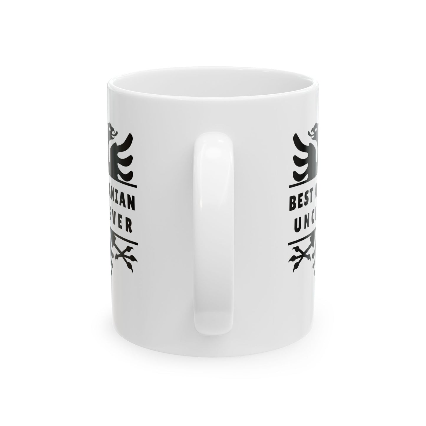 Best Albanian Uncle Ever – 11 oz White Ceramic Mug Uncle Energy | Albanian Pride | Daily Dose of Appreciation