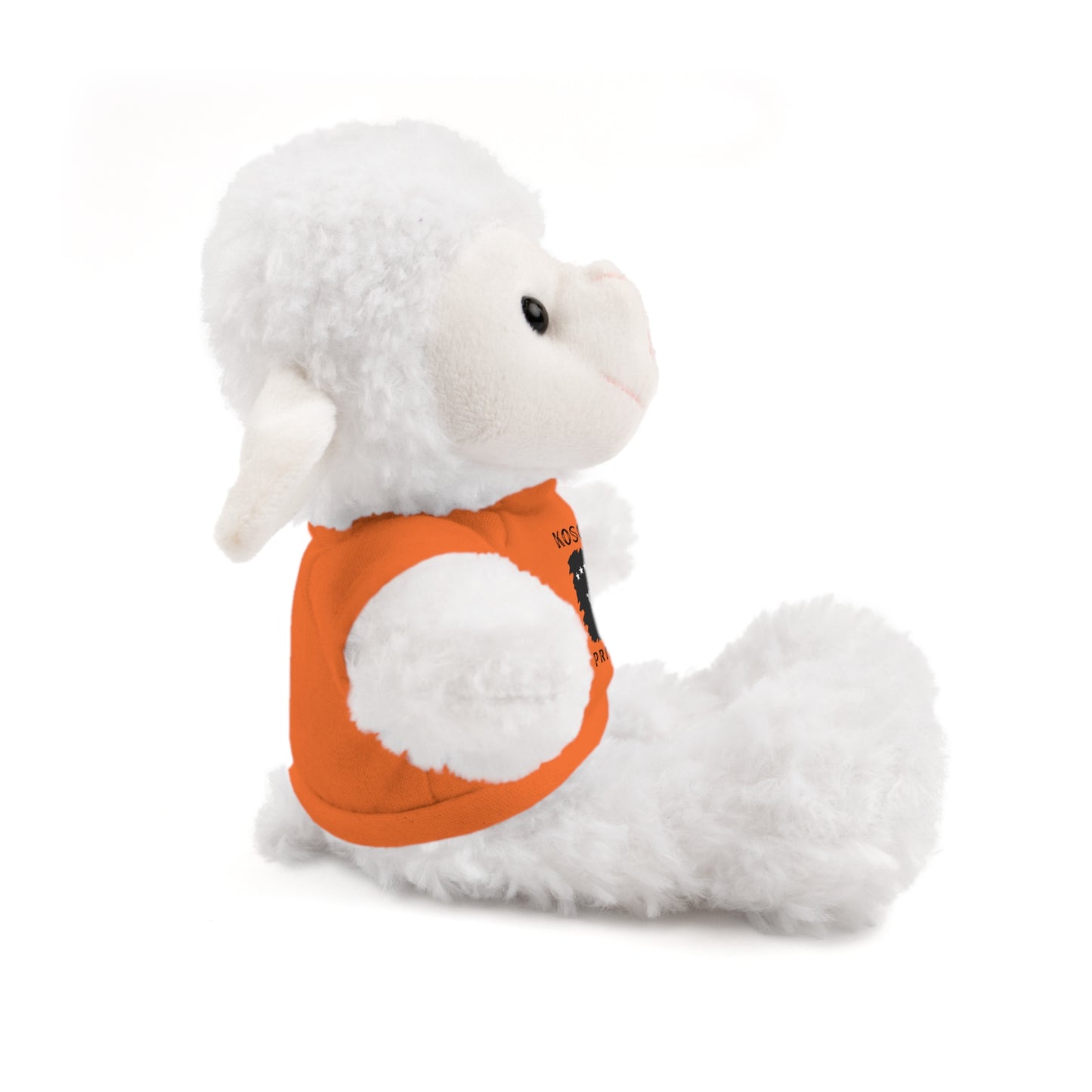 Kosovo Prince | 8" Plush Sheep with Personalized Tee – Soft & Gentle Gift for Boys & Toddlers