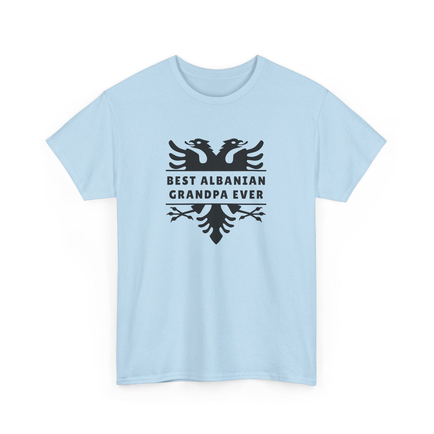 Best Albanian Grandpa Ever – Unisex Heavy Cotton T-Shirt Bold Heritage Tee | Proud Grandpa Gift | Albania Family Pride Apparel
