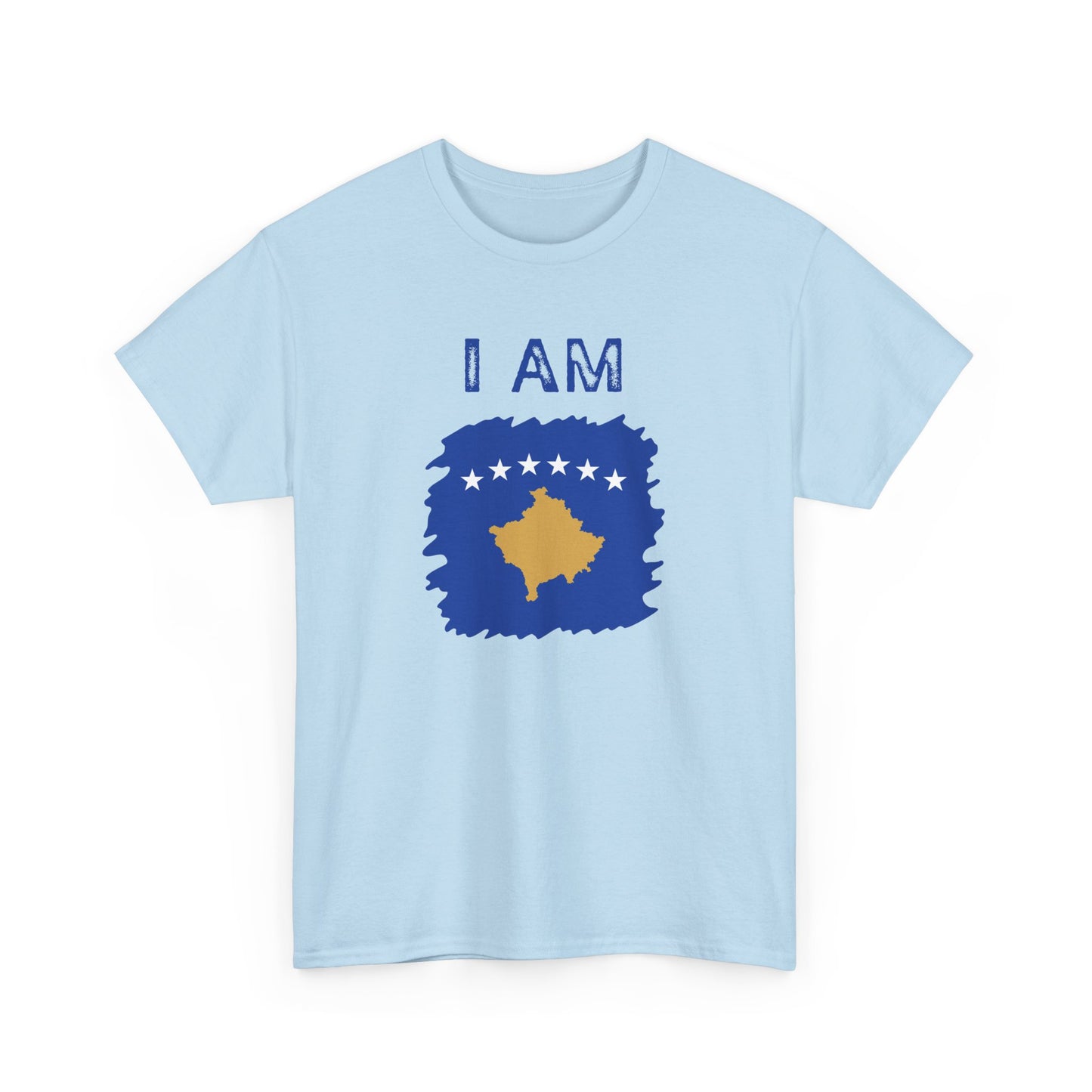 I AM Kosovo – Unisex Kosovo Flag & Map Pride T-Shirt | Bold National Identity Graphic Tee