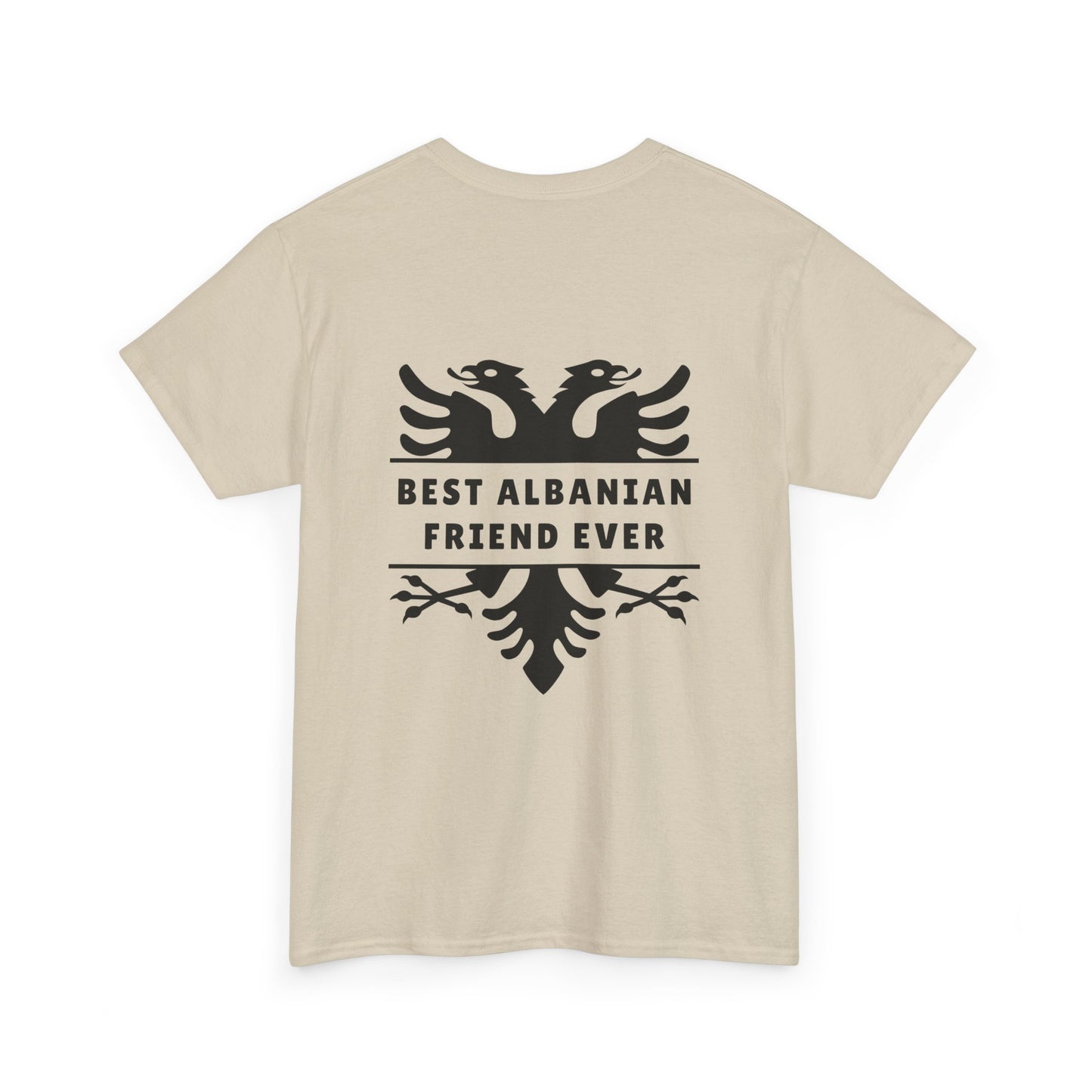 Best Albanian Friend Ever – Unisex Heavy Cotton T-Shirt Friendship Gift | Albania Pride Tee | Comfortable, Bold & Heartfelt