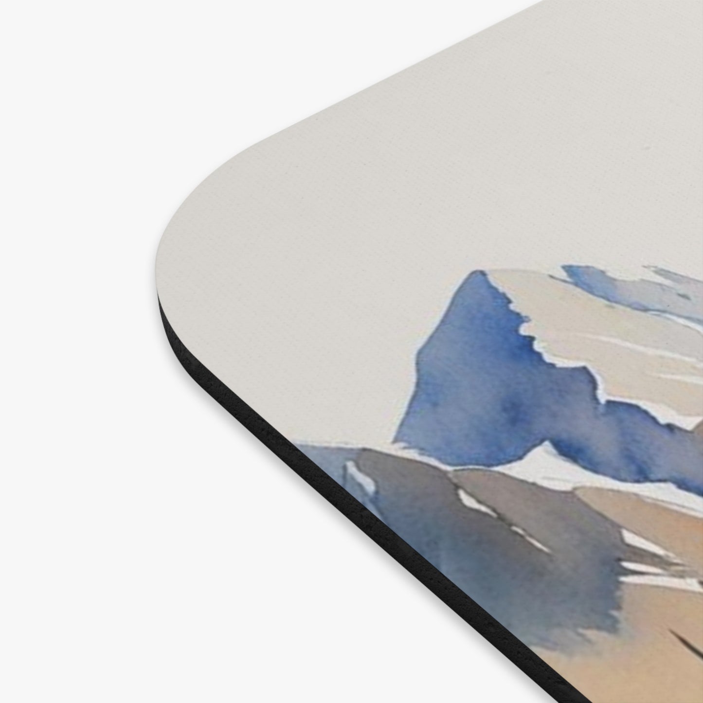 Shqipe the Albanian Shepherdess Mouse Pad – 9"x8" Watercolor Art, Mountain Landscape Desk Mat