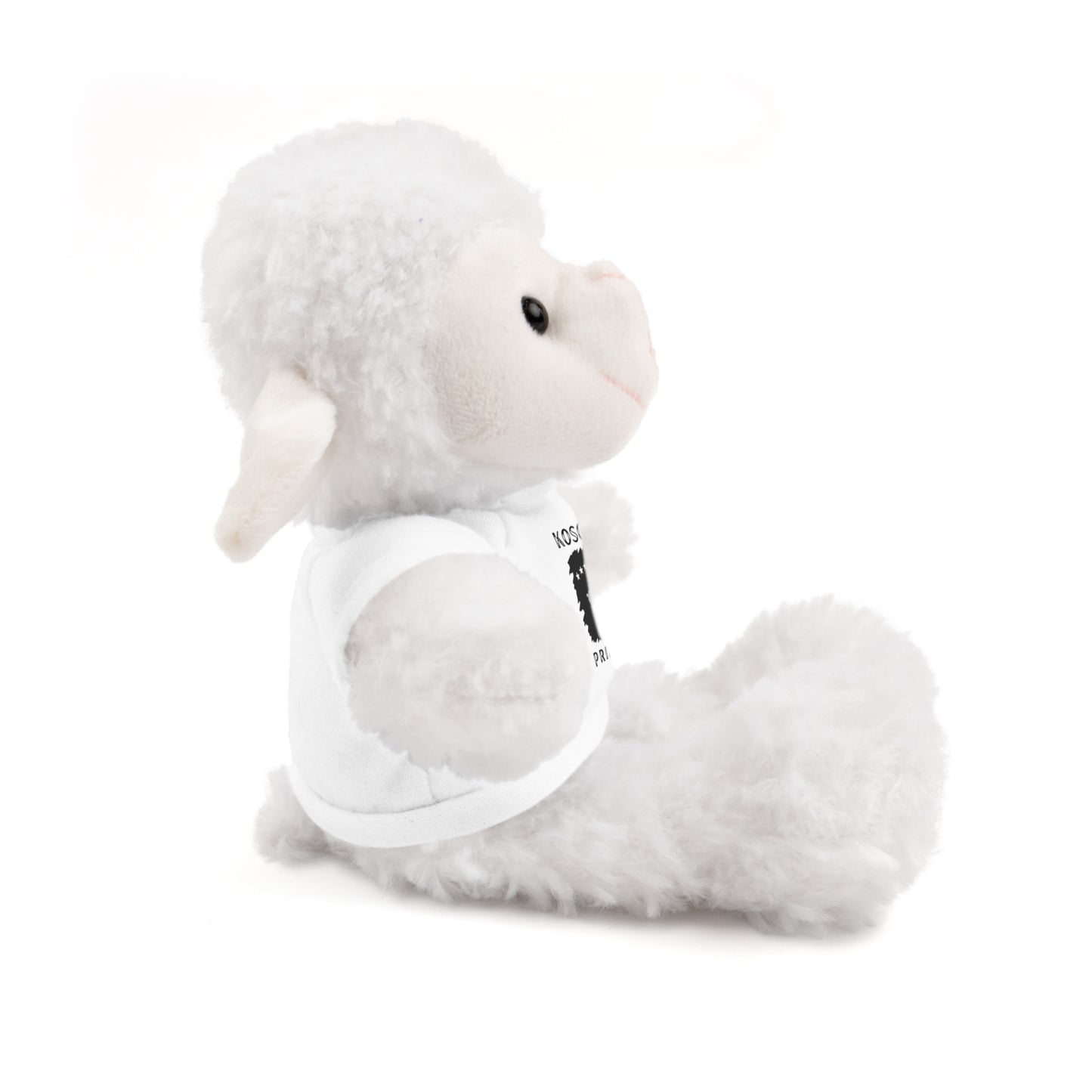 Kosovo Prince | 8" Plush Sheep with Personalized Tee – Soft & Gentle Gift for Boys & Toddlers