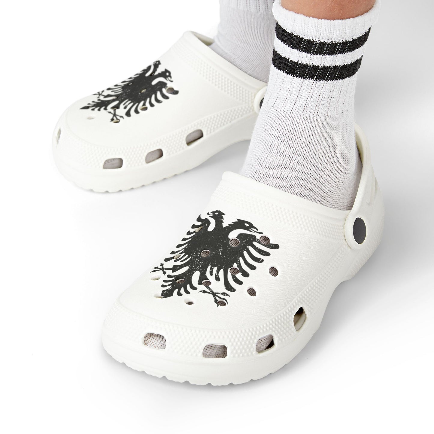 Albanian Eagle Kids’ EVA Foam Clogs – Lightweight Summer Shoes | Double-Headed Eagle Design for Proud Little Shqiptars