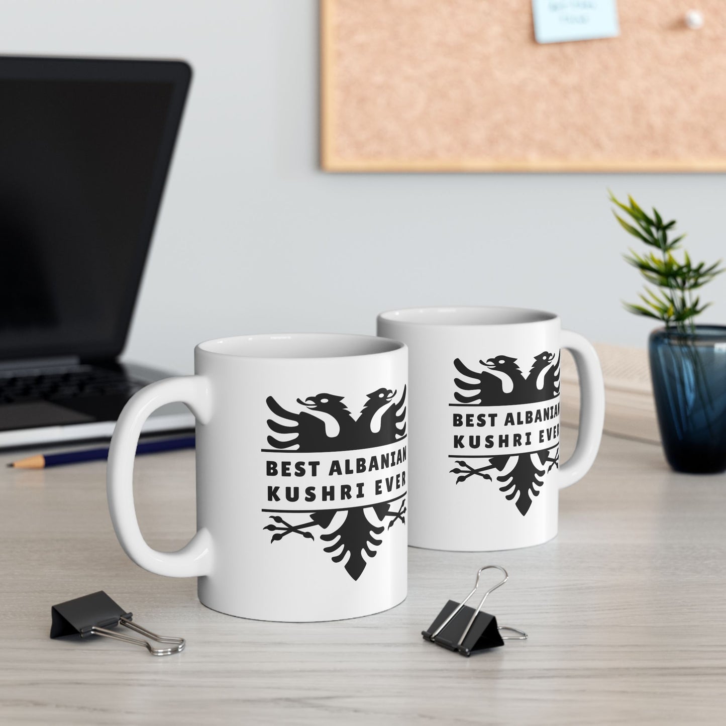 Best Albanian Kushri Ever – 11 oz White Ceramic Mug Family Vibes | Cousin Love | Bold Albanian Pride in Every Sip
