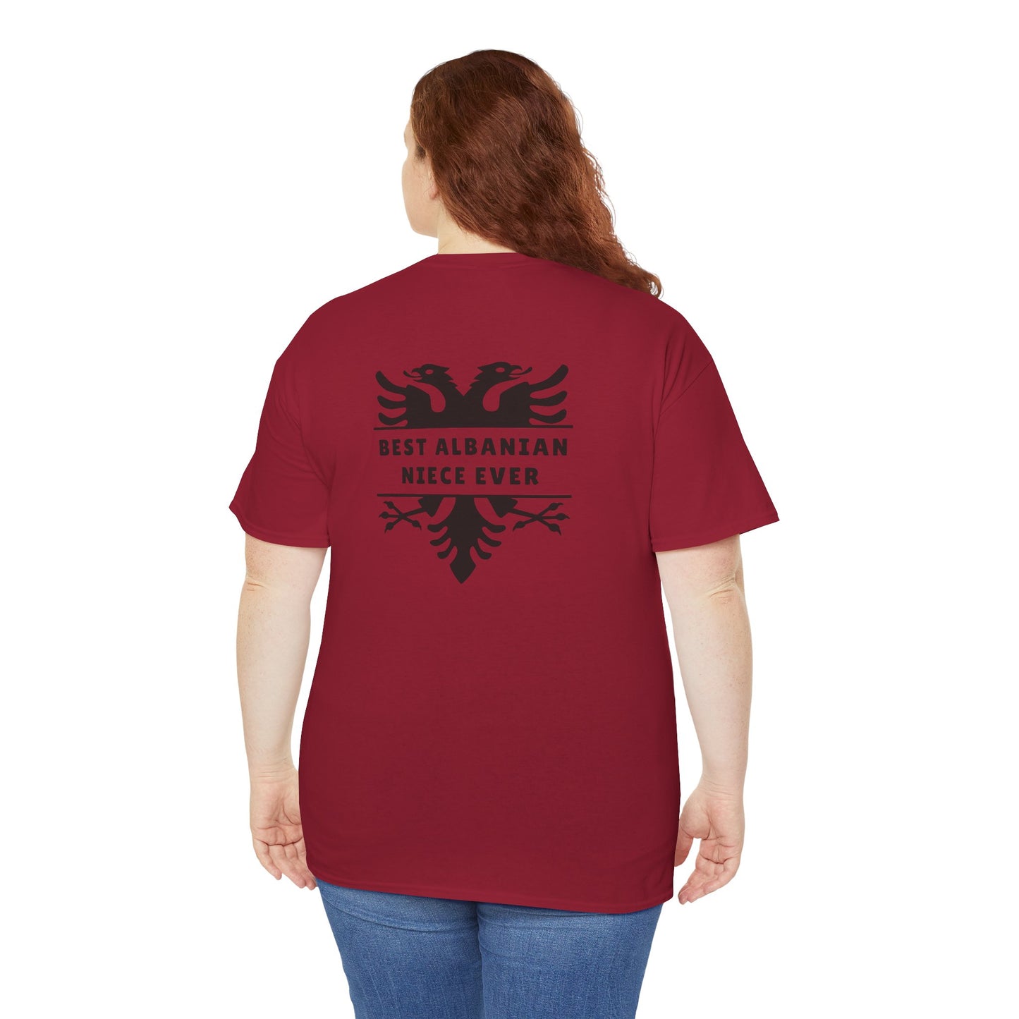 Best Albanian Niece Ever – Heavy Cotton T-Shirt Sweet, Strong & Proud | Cultural Family Gift | Everyday Comfort & Style