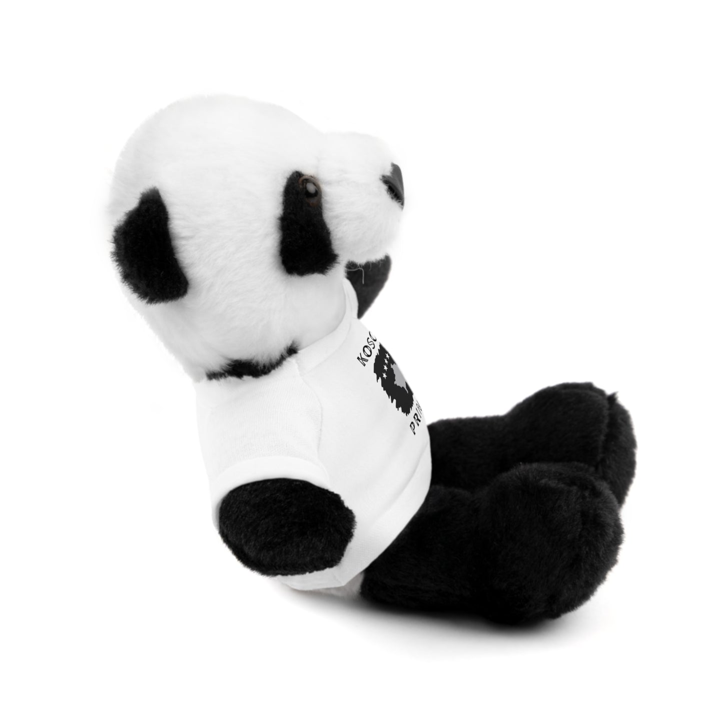 Kosovo Prince | 8" Plush Panda with Personalized Tee – Sweet & Snuggly Gift for Boys & Toddlers