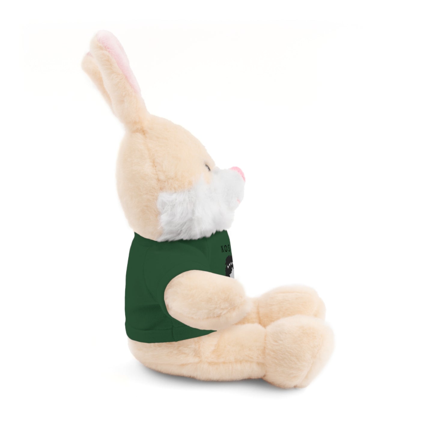 Kosovo Princess | 8" Plush Bunny with Personalized Tee – Cute Stuffed Animal Gift for Kids & Toddlers
