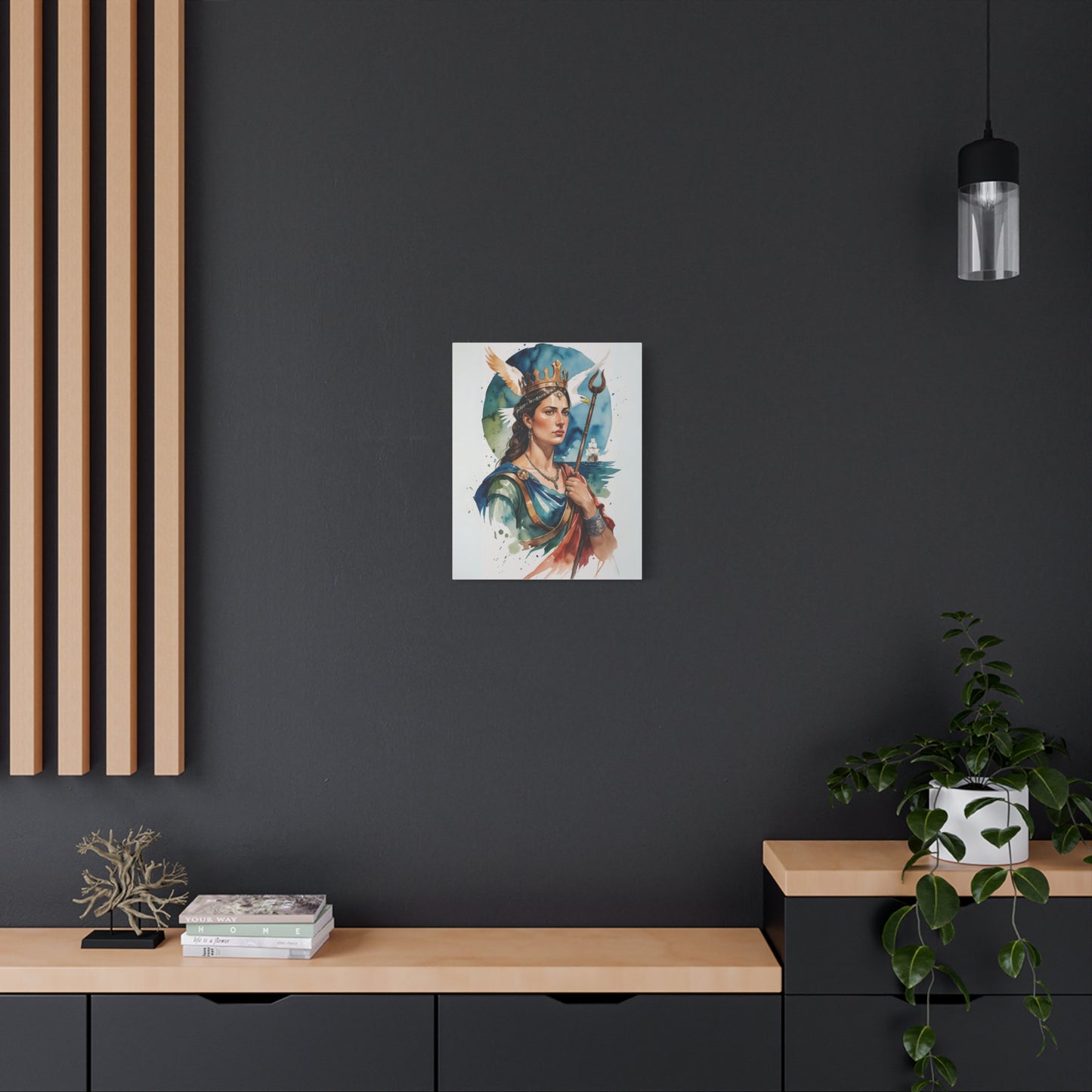 Queen Teuta of Illyria Watercolor Style Canvas | Historical Wall Art in Multiple Sizes